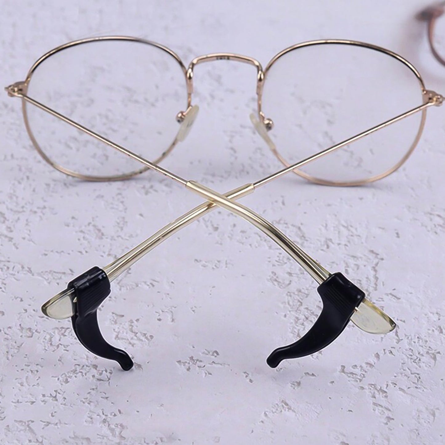 Soft Silicone Eyeglasses Ear Grips, Non-slip silicone ear pads for reading and gaming glasses