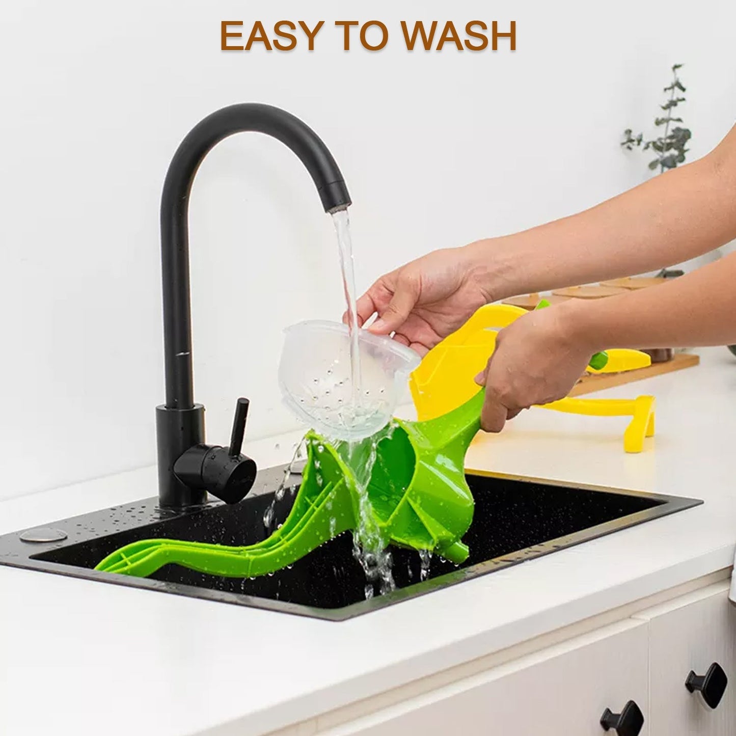 Manual fruit juice press for home and professional kitchen use