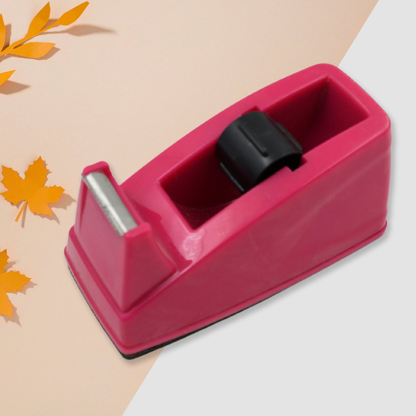 Durable plastic tape holder for everyday packaging needs