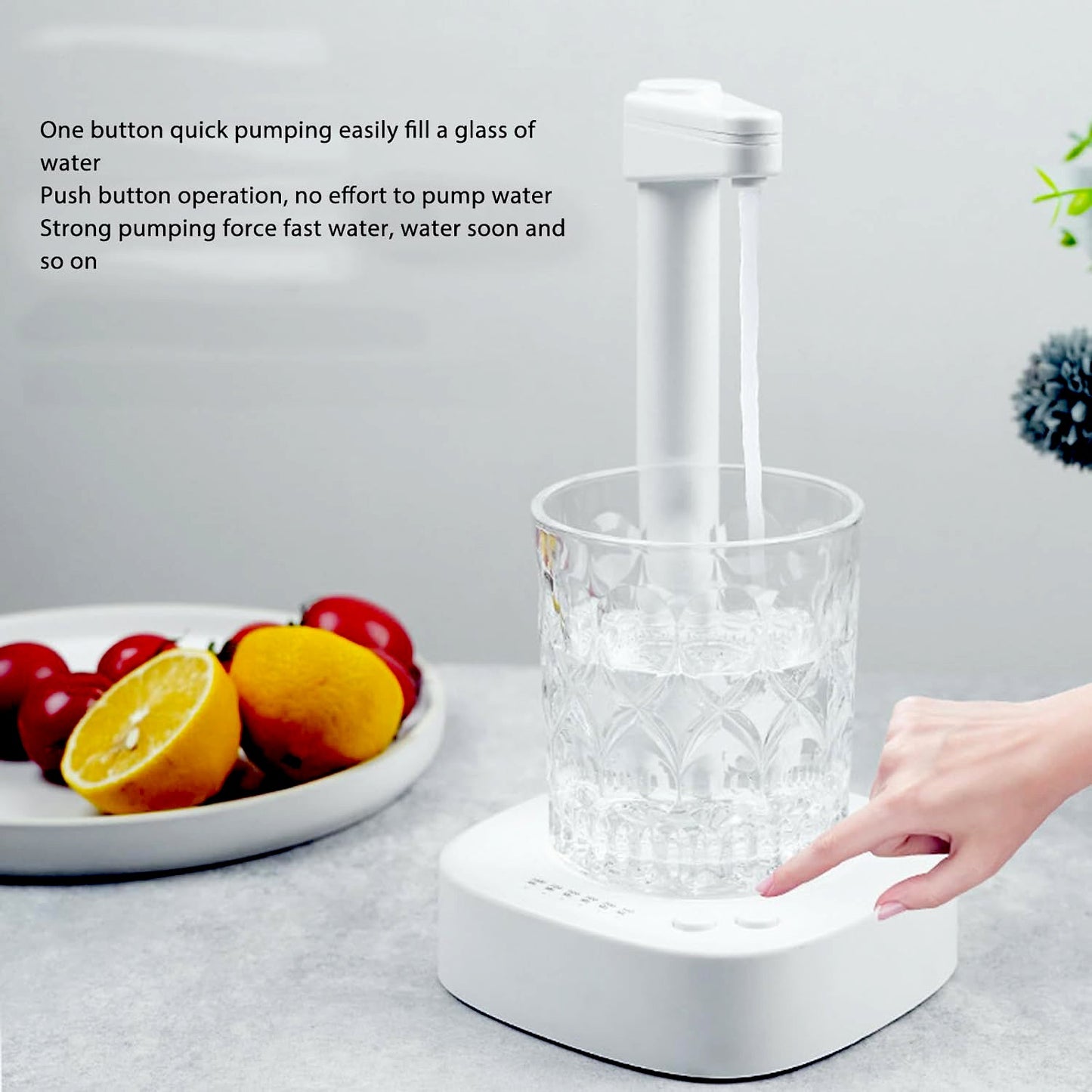 Portable smart water pump for easy hydration in small spaces