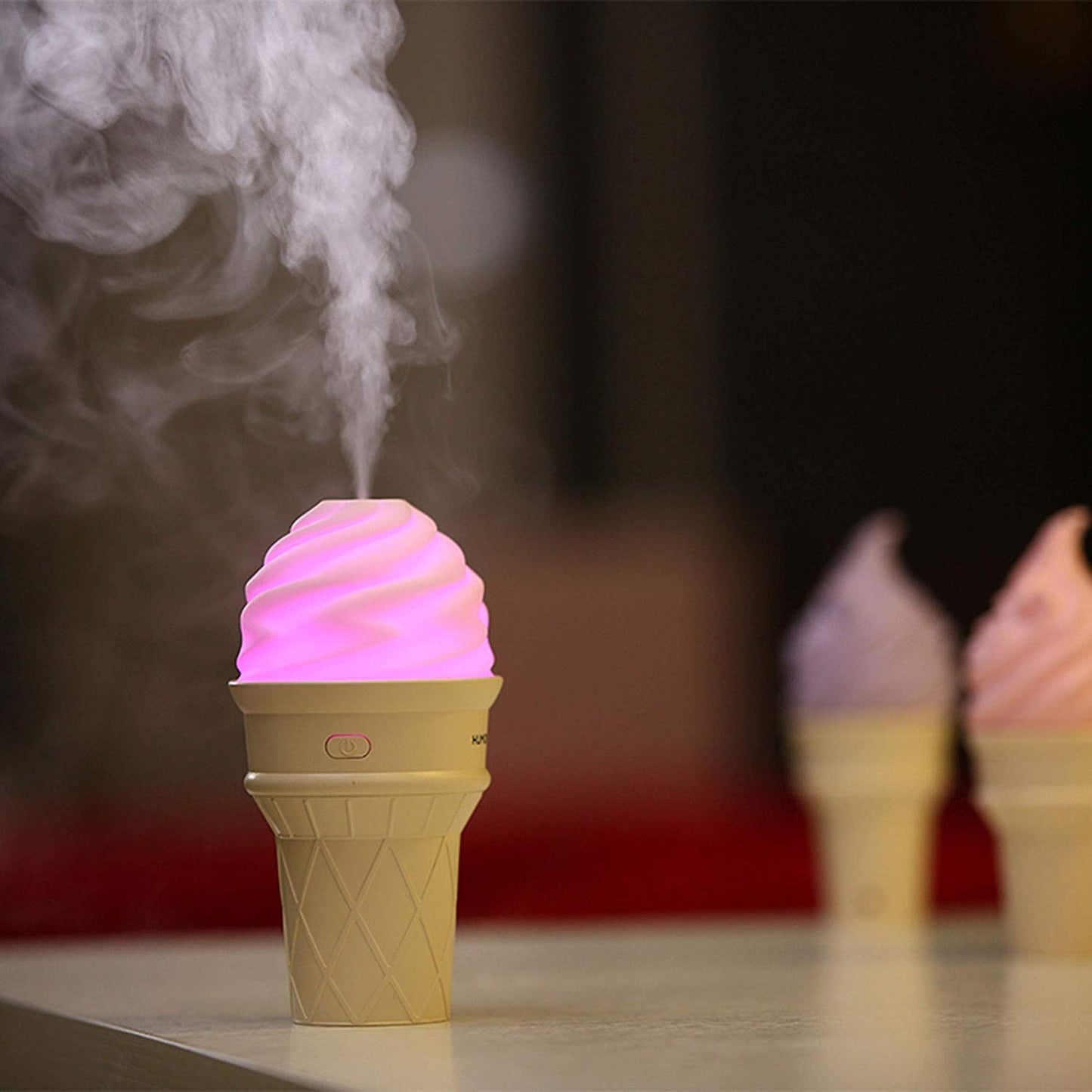 Creative ice cream shaped humidifier for bedroom and children’s room