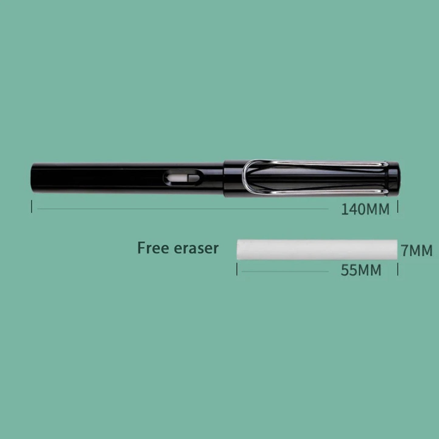 Metal eternal pencil compact stationery with non-slip grip
