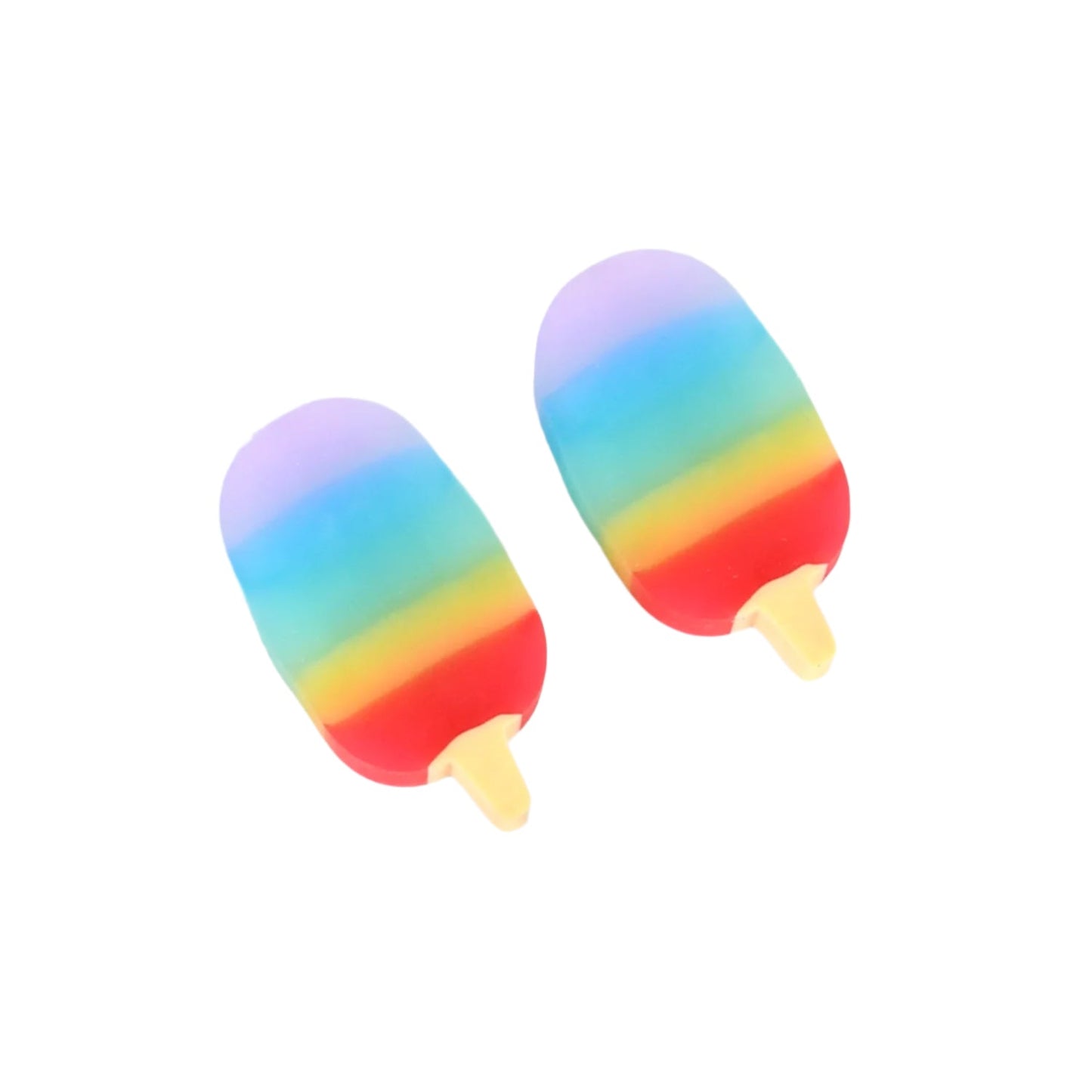 Jelly sicle 3D eraser set with colorful designs for kids