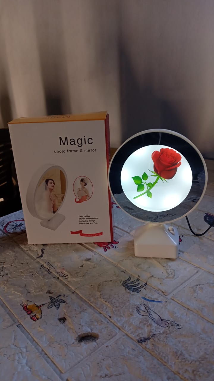 Unique LED photo mirror with magic effect, suitable for gifting in festive occasions in India
