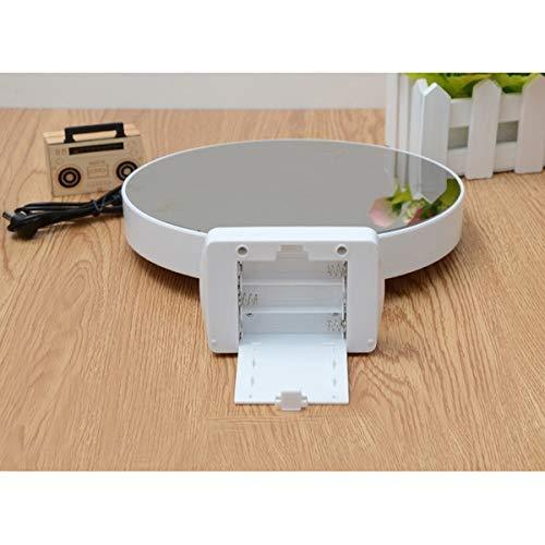 Compact USB powered LED mirror photo frame for displaying single photo with glow effect