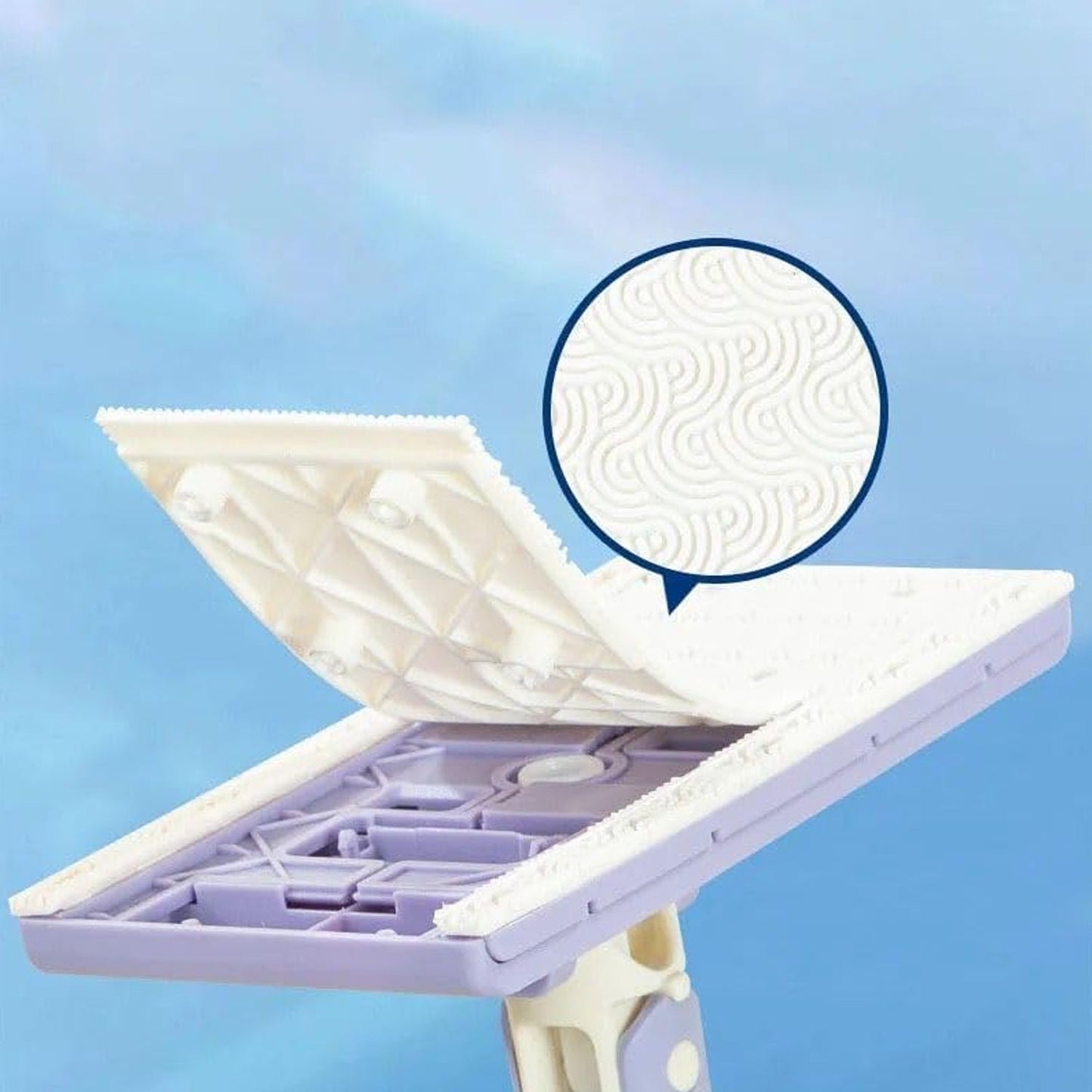 Mini mop with disposable cloth for hygienic cleaning