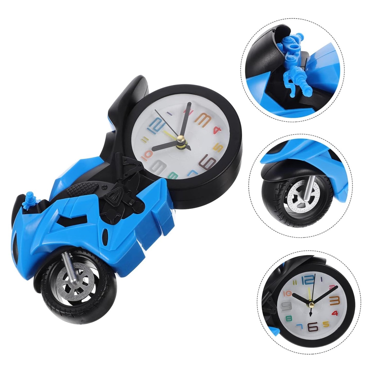 Kids gift novelty retro style alarm clock with silent movement