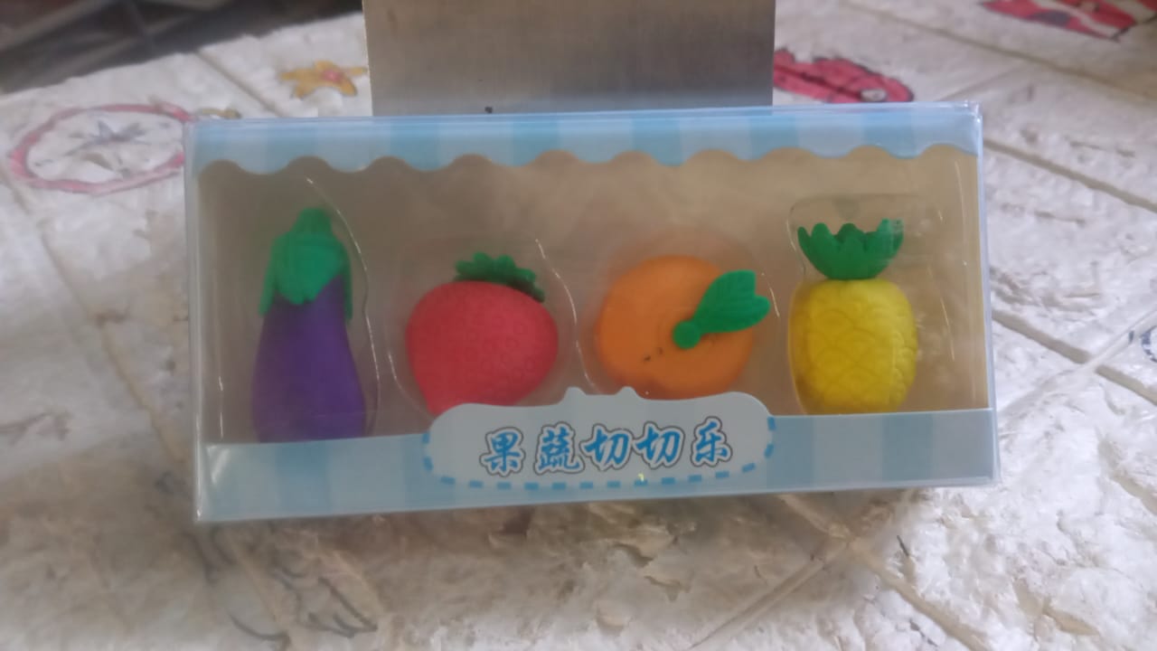 Lightweight 3D erasers perfect for backpacks and pencil cases