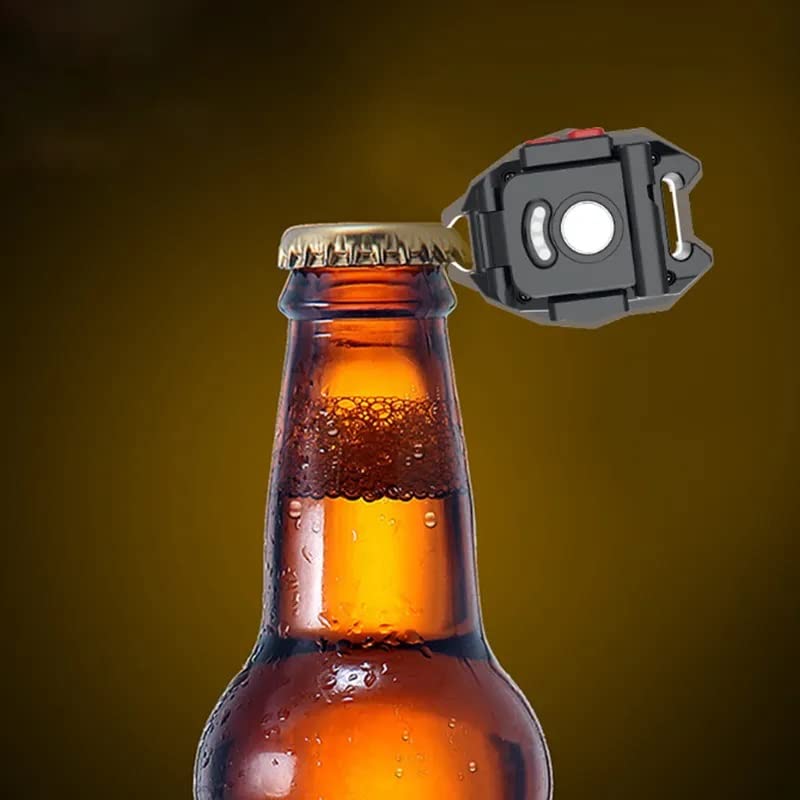 Waterproof LED flashlight keychain with six lighting modes
