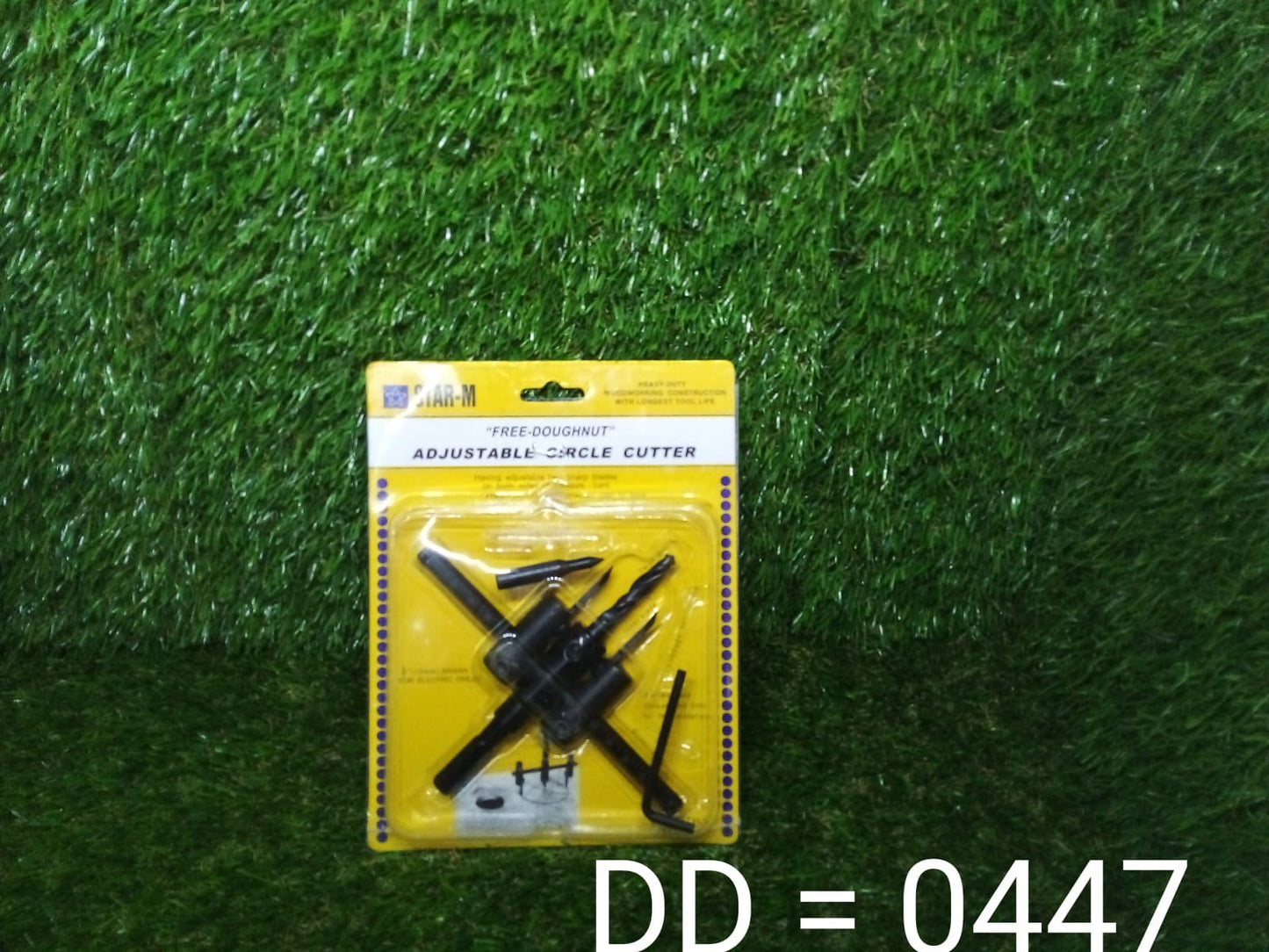 Drill bit adjustable circle cutter used on hardwood material