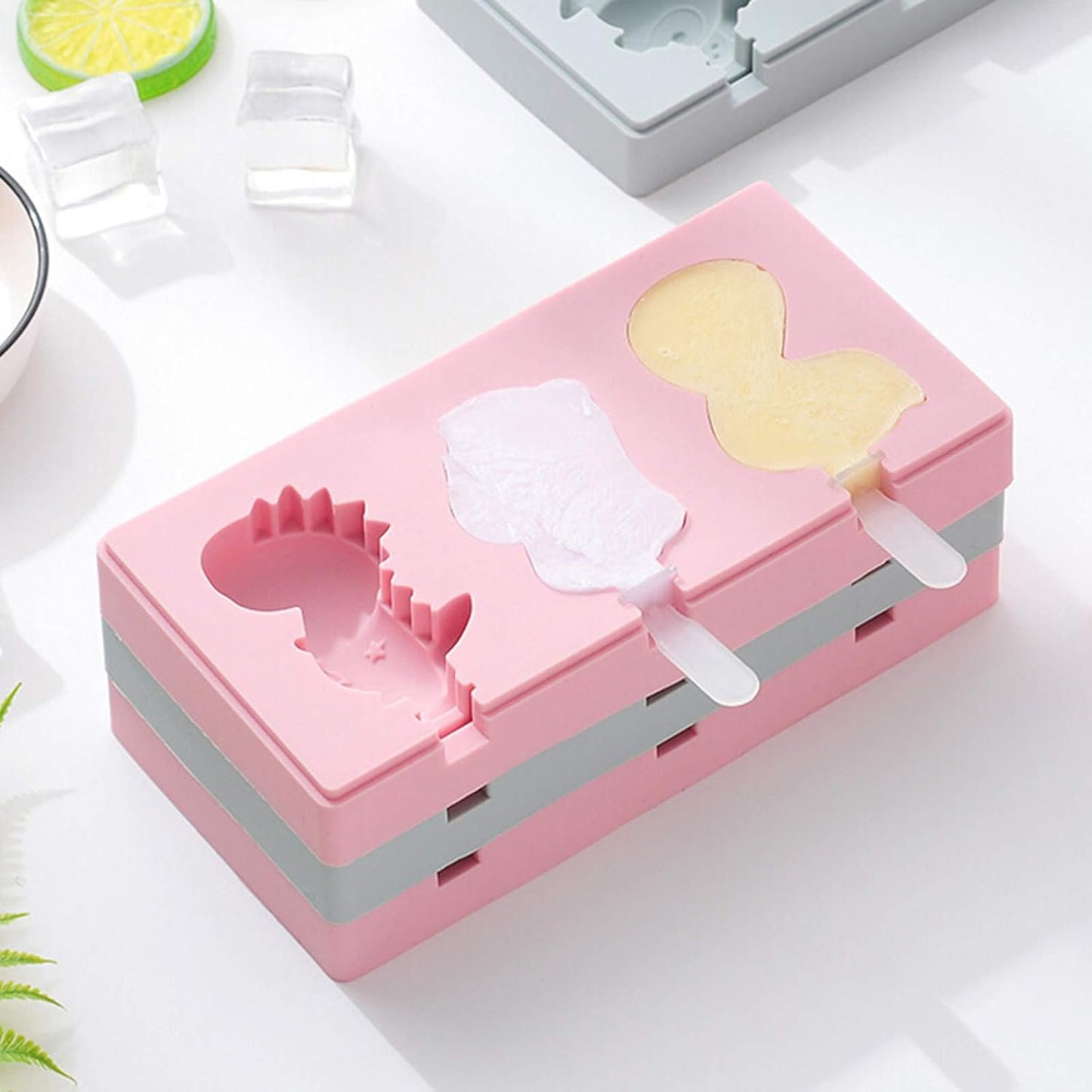 Food-grade silicone ice cream mold for kulfi, yogurt pops, and desserts