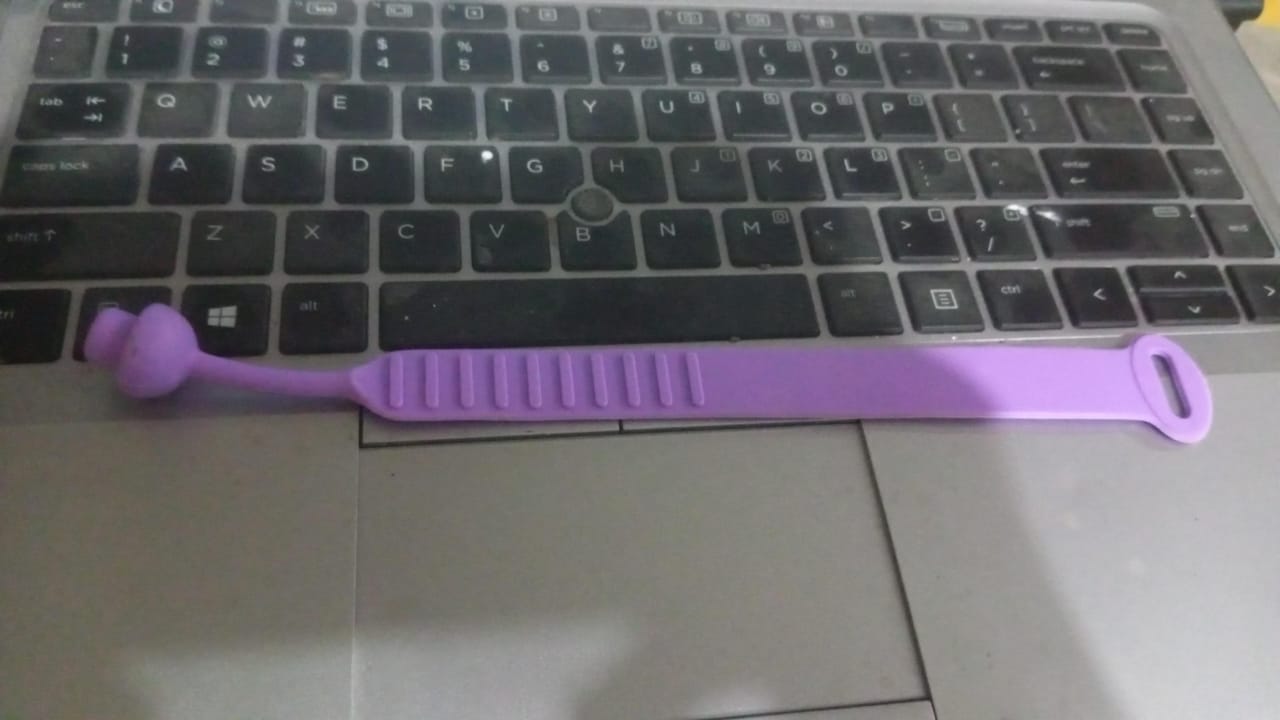 Adjustable silicone toilet lid handle band soft mushroom grip
