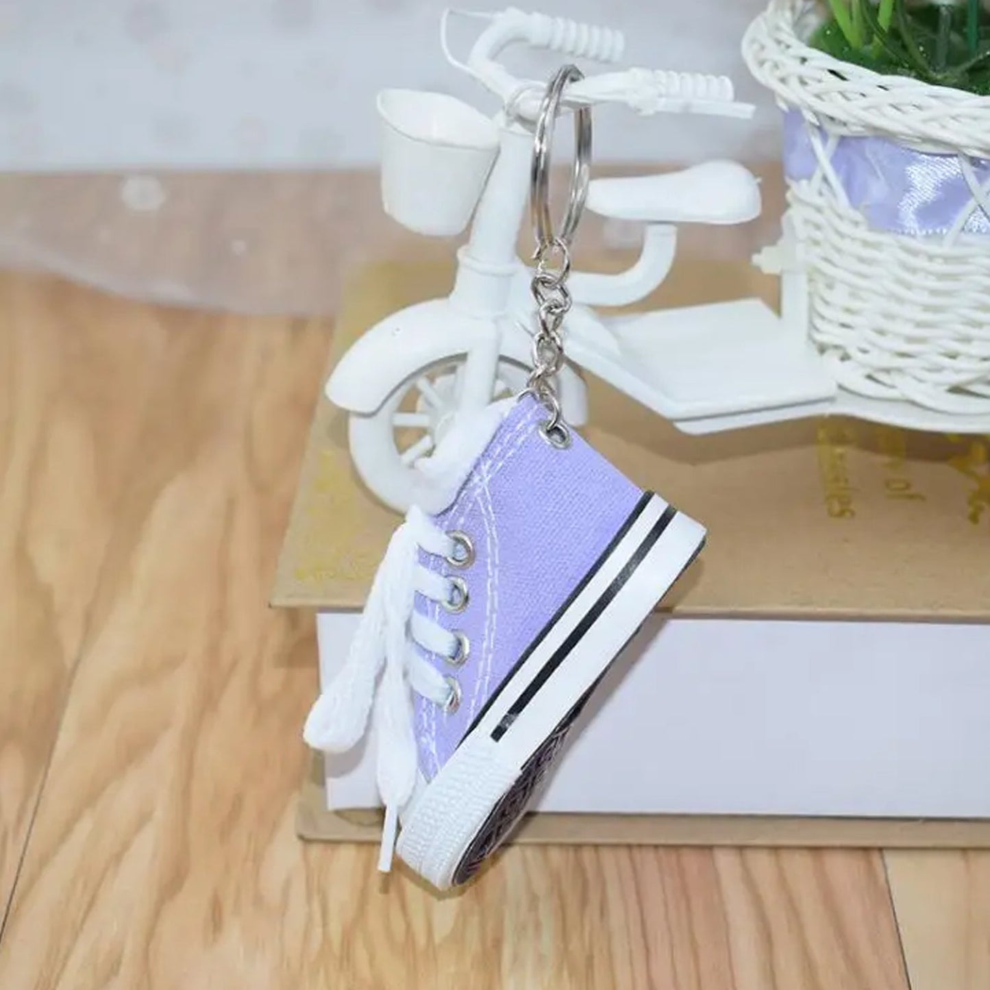 Stylish compact mini shoe keychain for gifts and giveaways