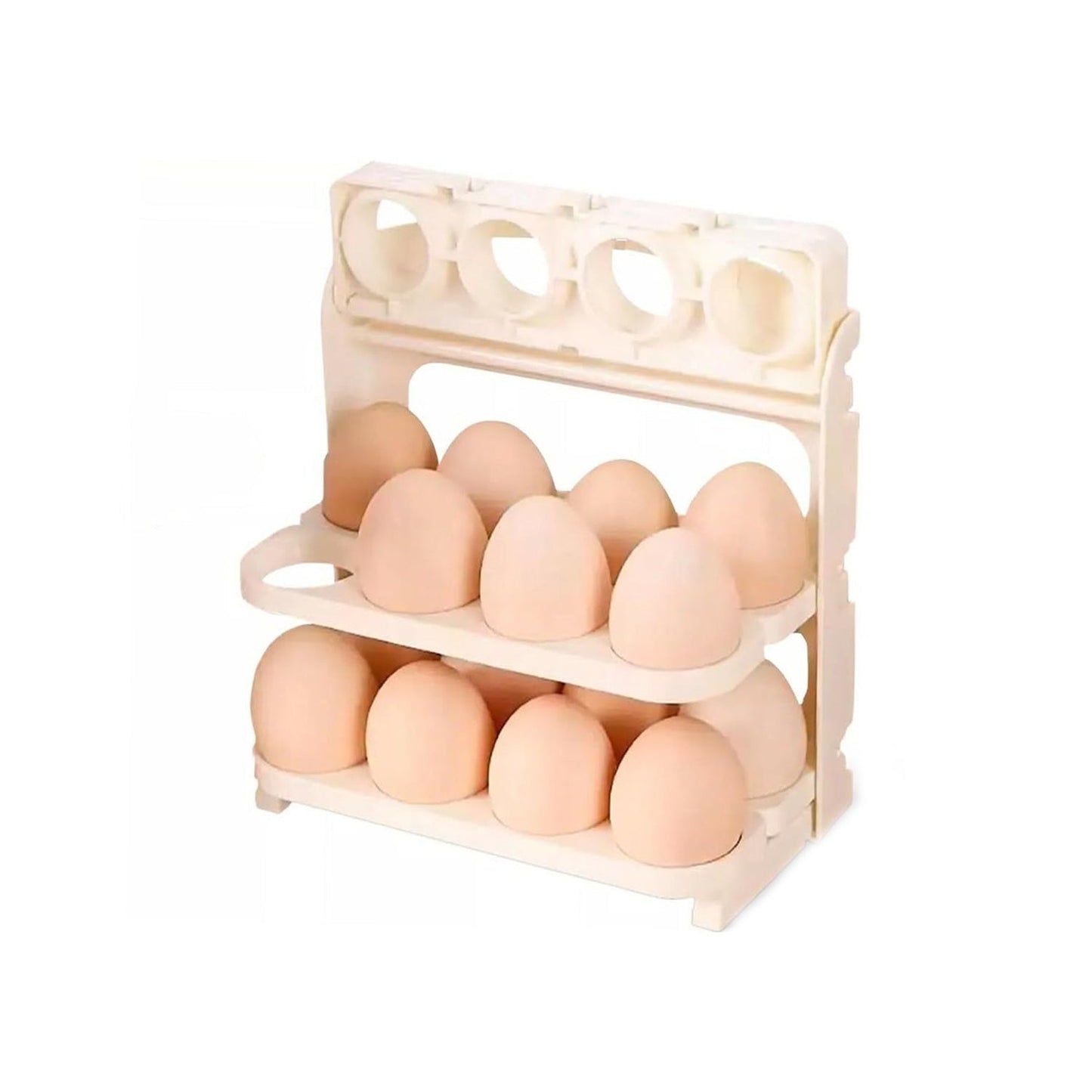 Plastic foldable egg tray 24 grid refrigerator egg holder