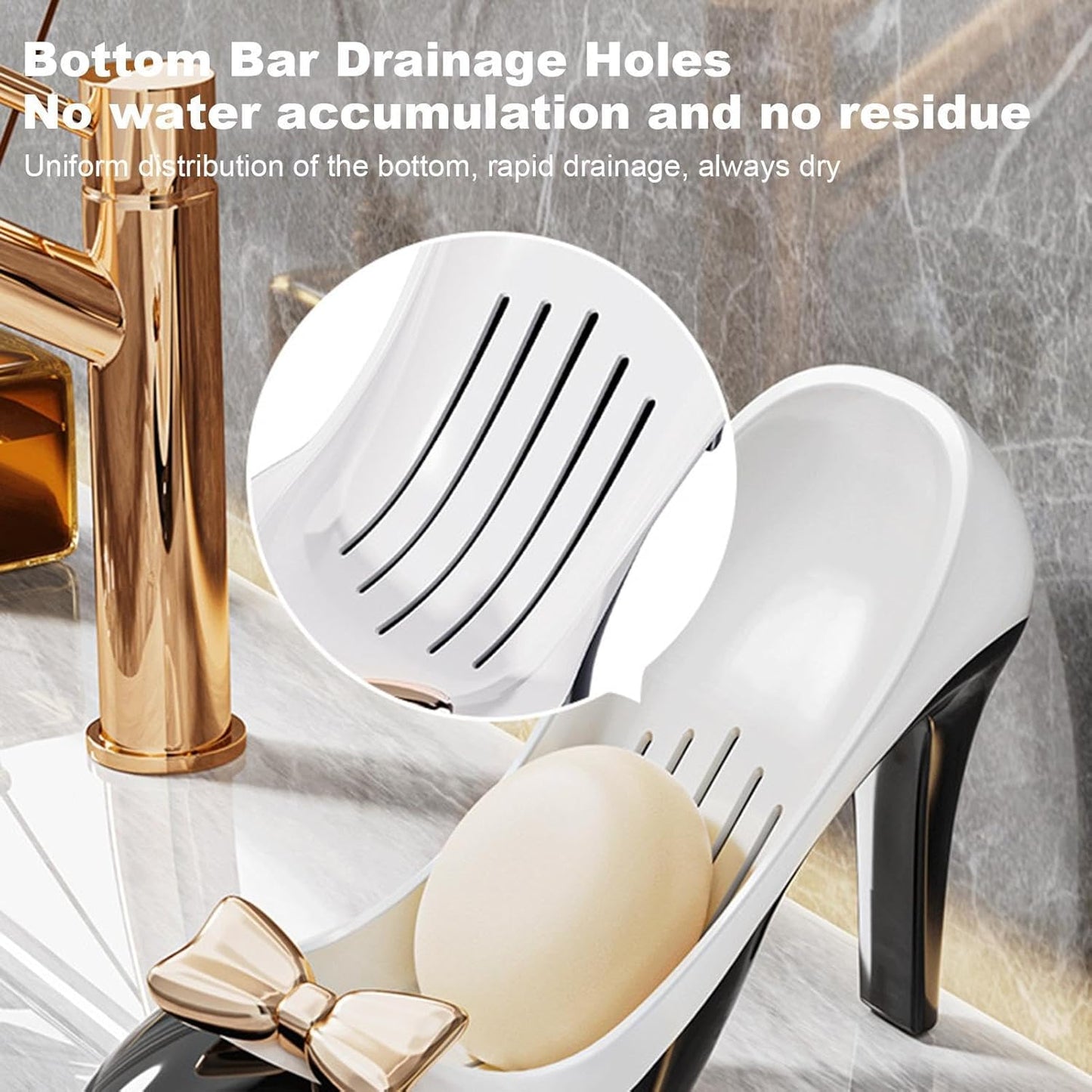 trendy soap holder for home decor, soap dish for bathroom with drainage, plastic soap tray for daily use