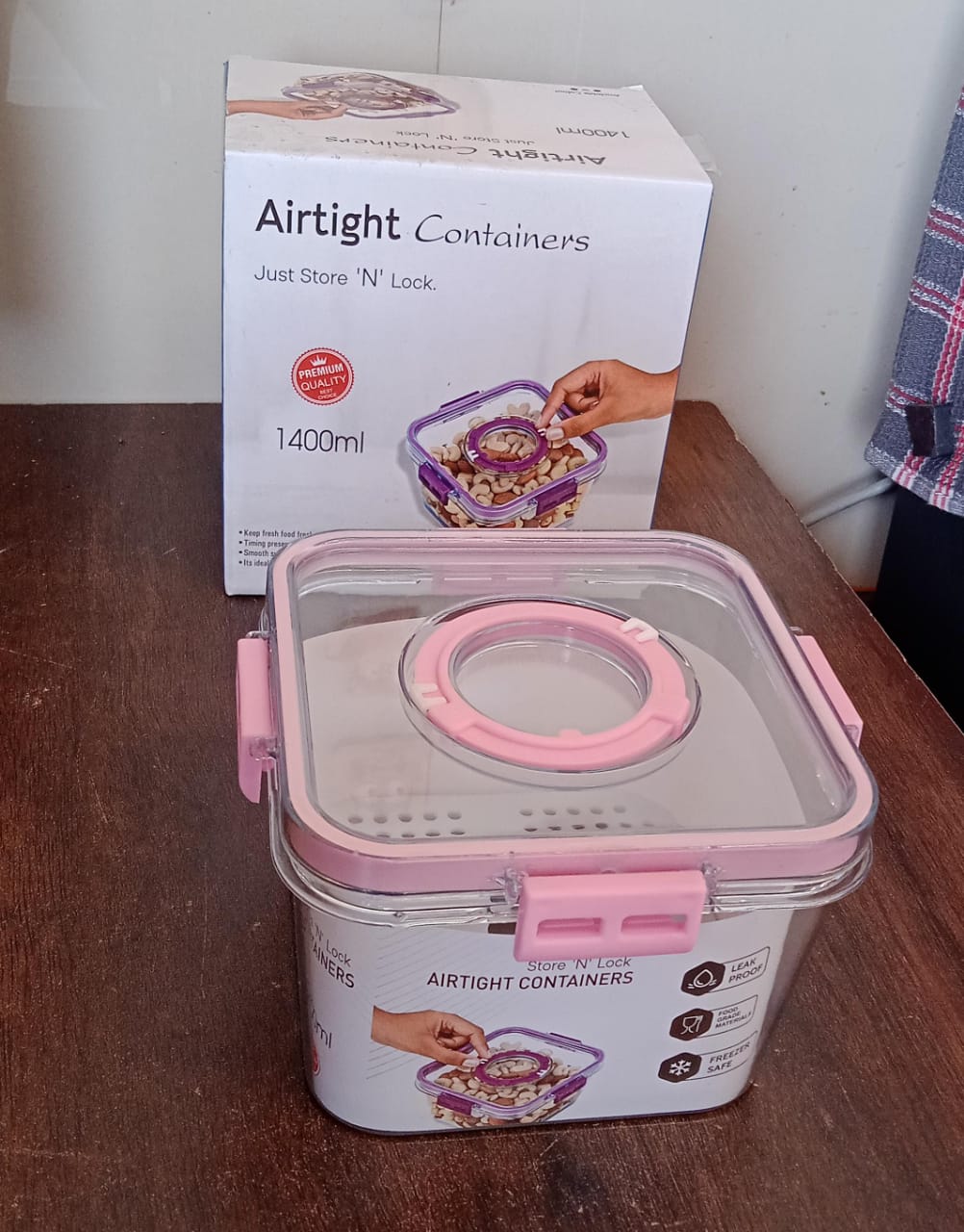 Kitchen storage container box for snacks and produce sorting