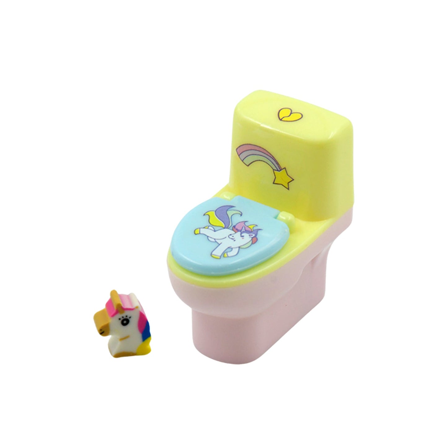 Cartoon toilet shaped sharpener for kids pencils, fun stationery