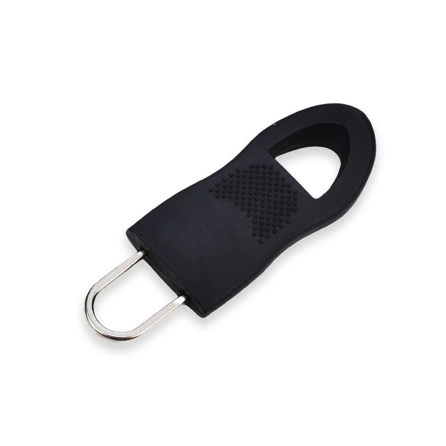 Zipper extension fixer attached to backpack for DIY repair