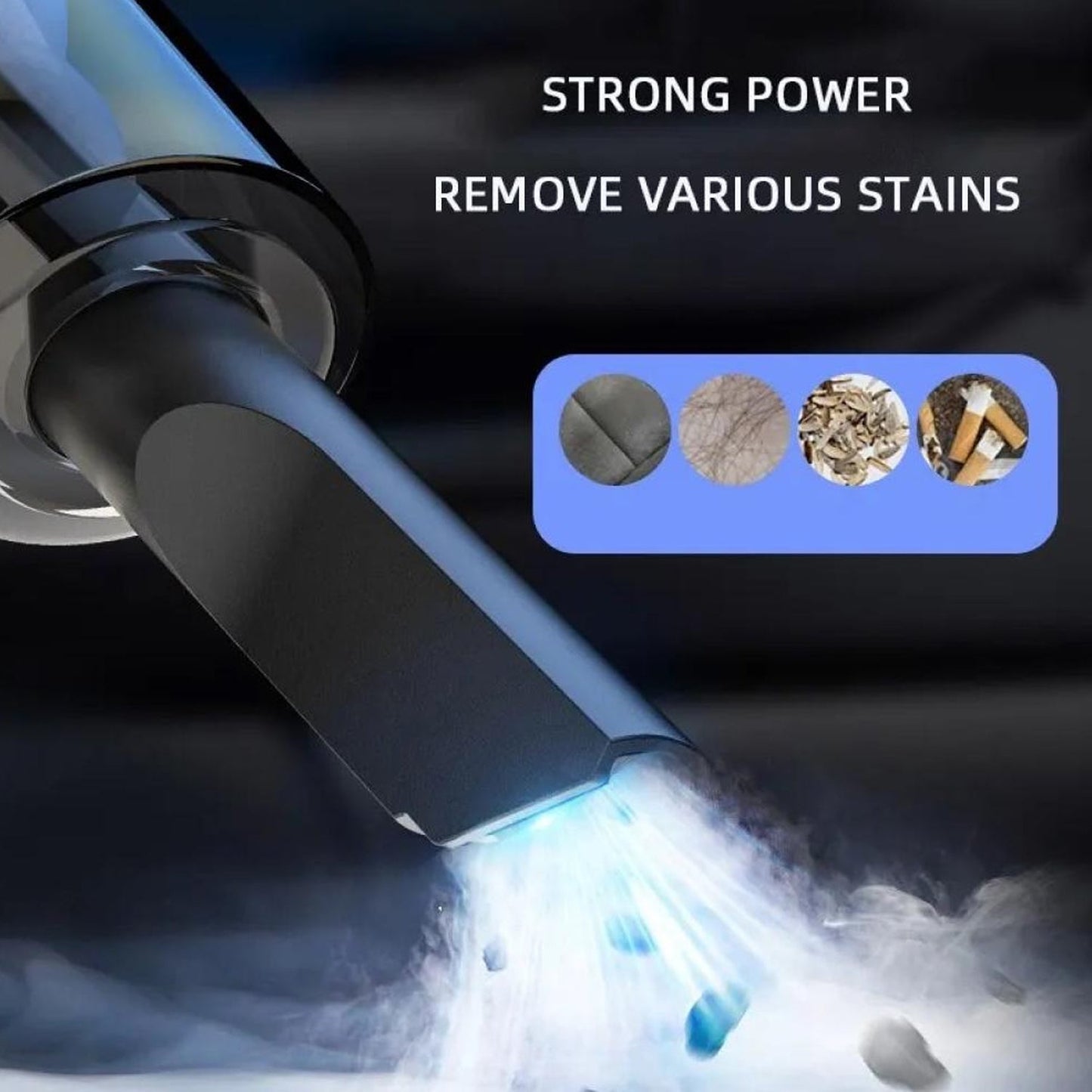 Car Vacuum Cleaner, Compact cordless car vacuum dust buster for seat gap cleaning