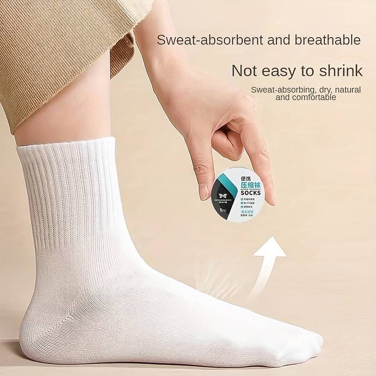 Disposable Travel Socks for Airplane, Portable disposable compression socks for sports and travel use