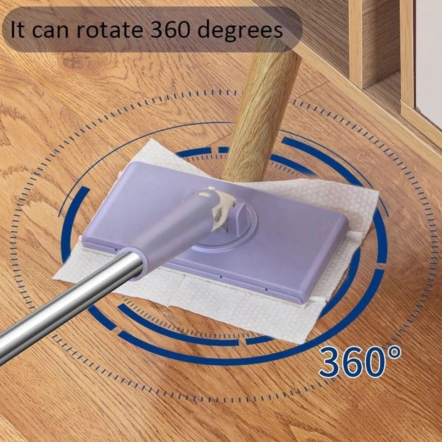 Easy use mini mop with automatic cloth release handle