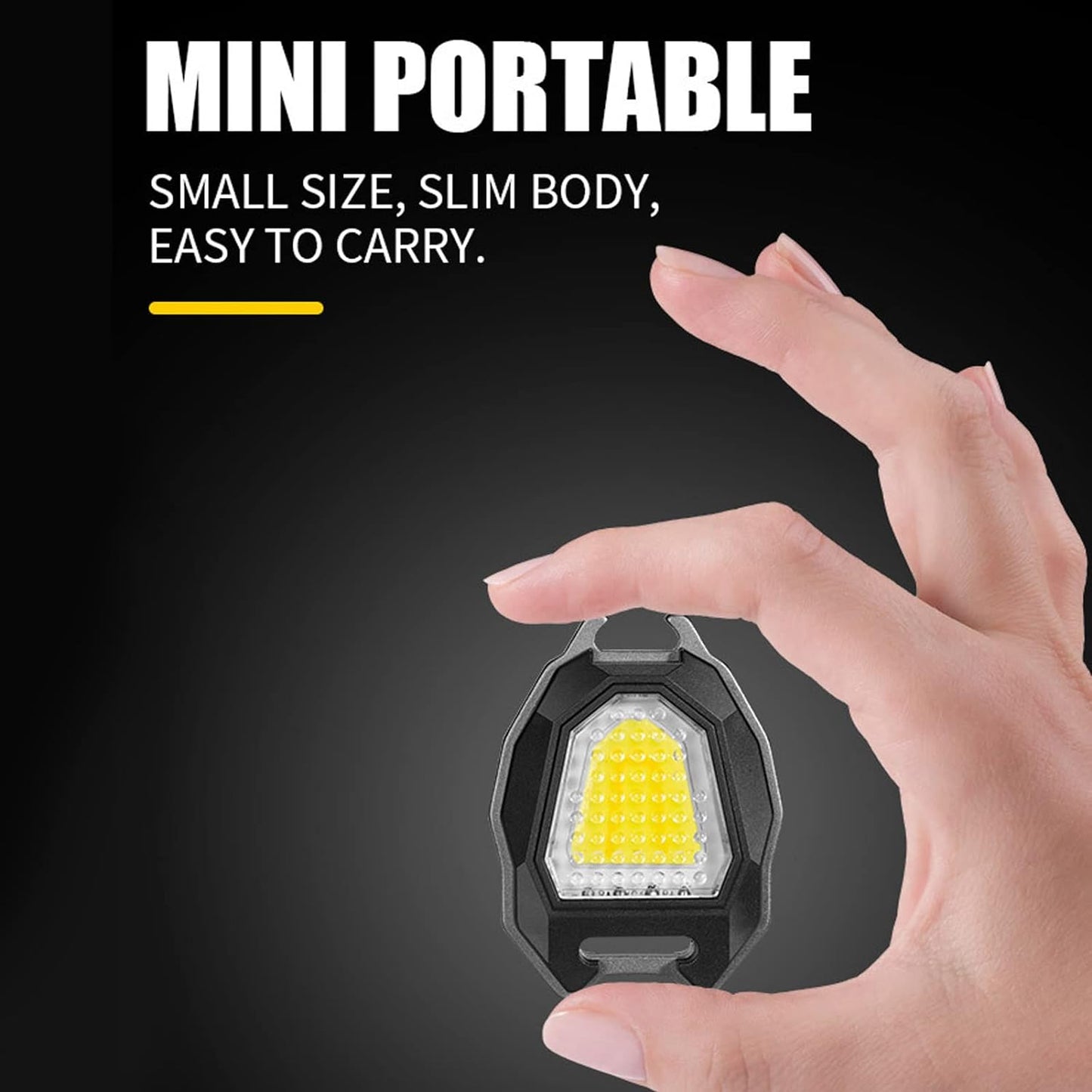 Portable rechargeable camping flashlight with built-in cigarette lighter
