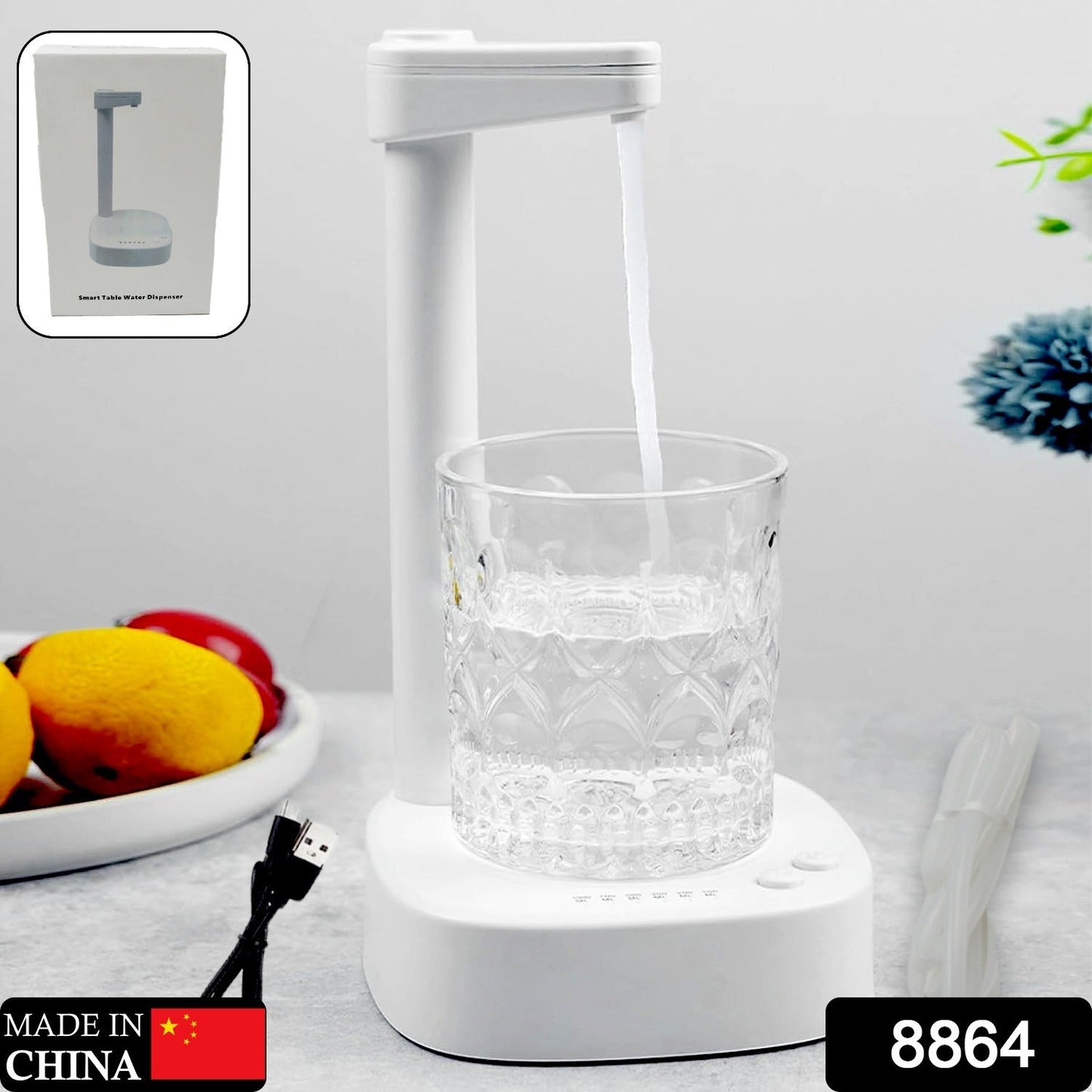 Rechargeable electric water pump with one touch button