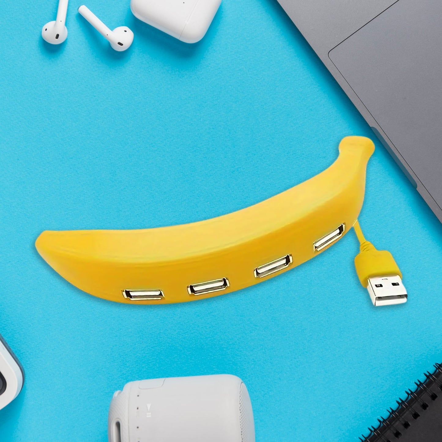 Creative funny banana USB hub with multiple port connectivity