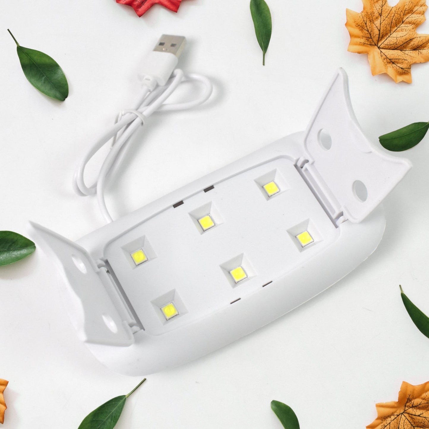 USB powered LED gel nail art curing lamp for travel use