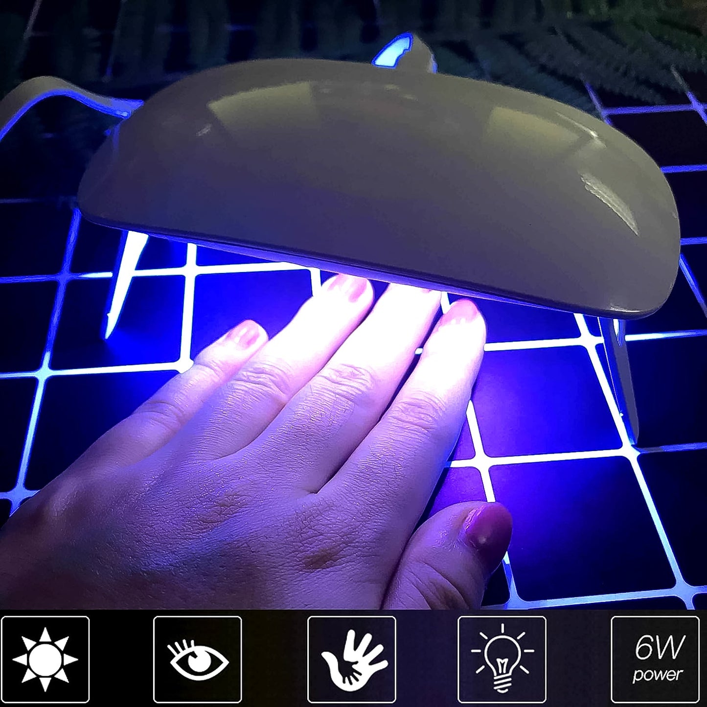 LKE Mini UV Nail Lamp, Professional USB nail dryer lamp mini size lightweight