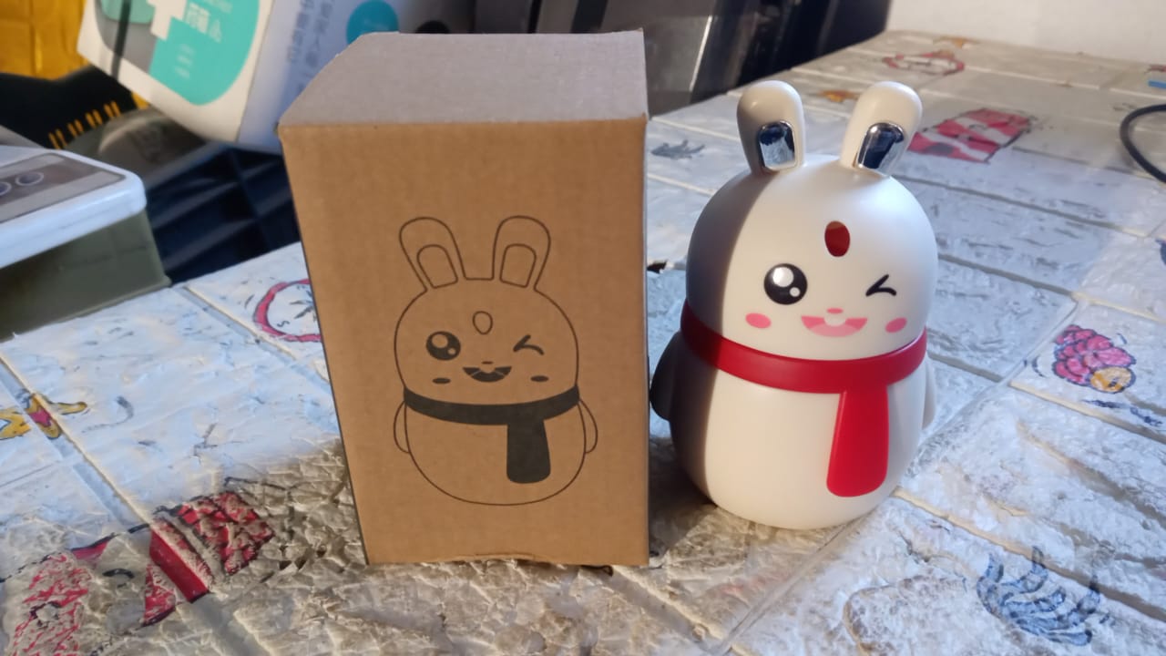 Functional and decorative rabbit shaped plastic toothpick dispenser