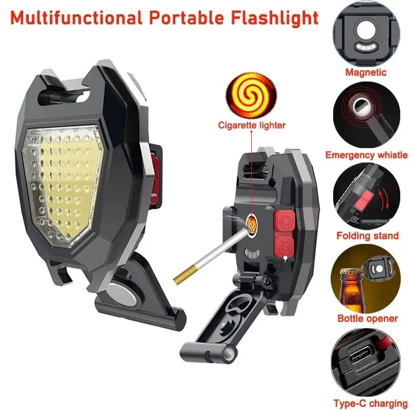 Waterproof aluminum alloy LED flashlight with magnetic base
