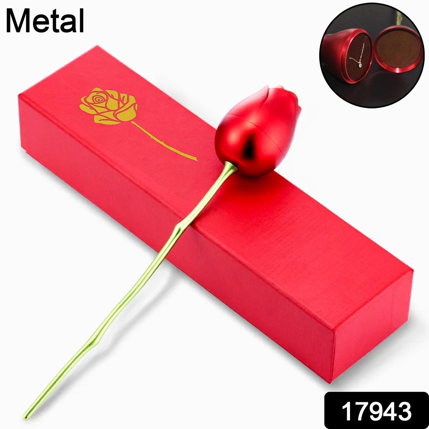 Romantic rose shaped ring box used for wedding ring presentation