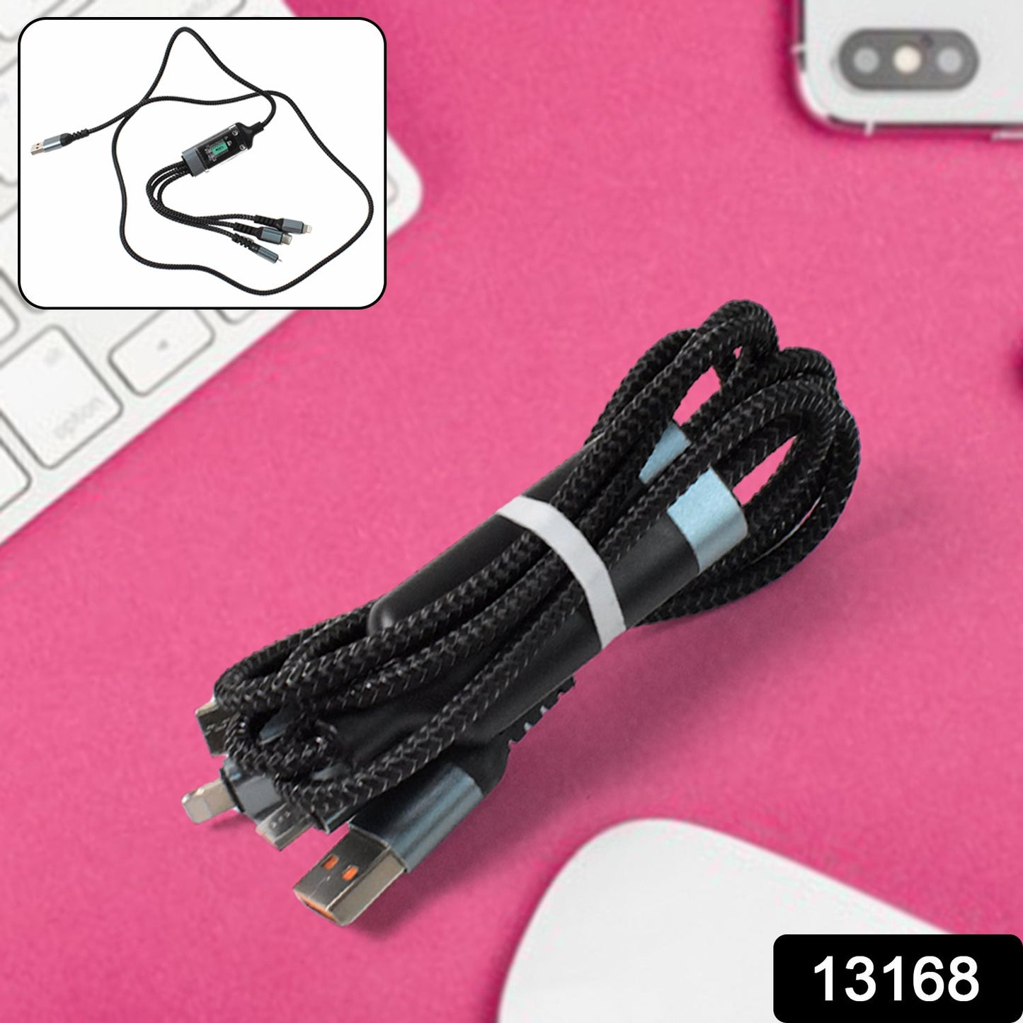 nylon braided universal PD charging cable