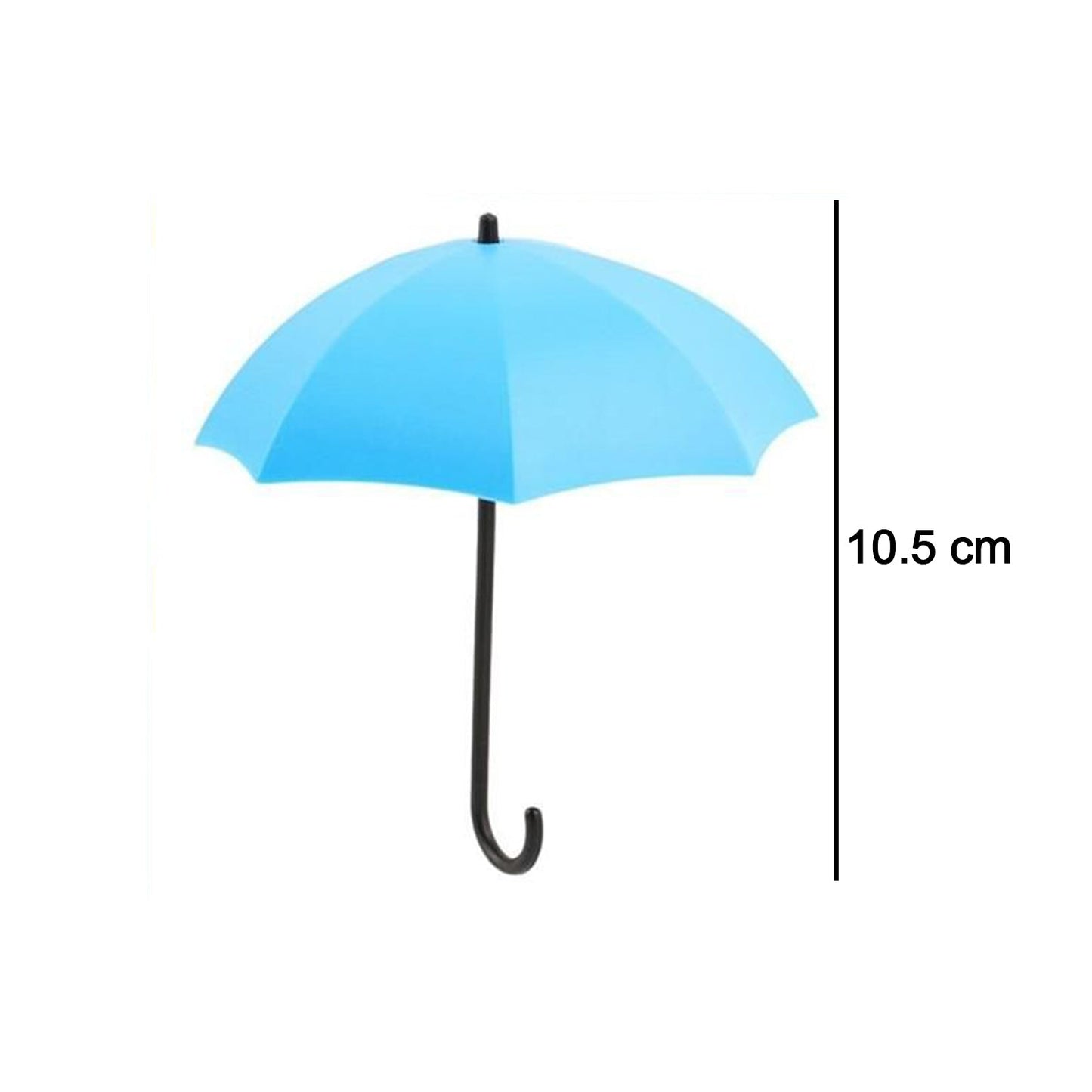 Reusable multicolor wall hook designed like an umbrella for small items