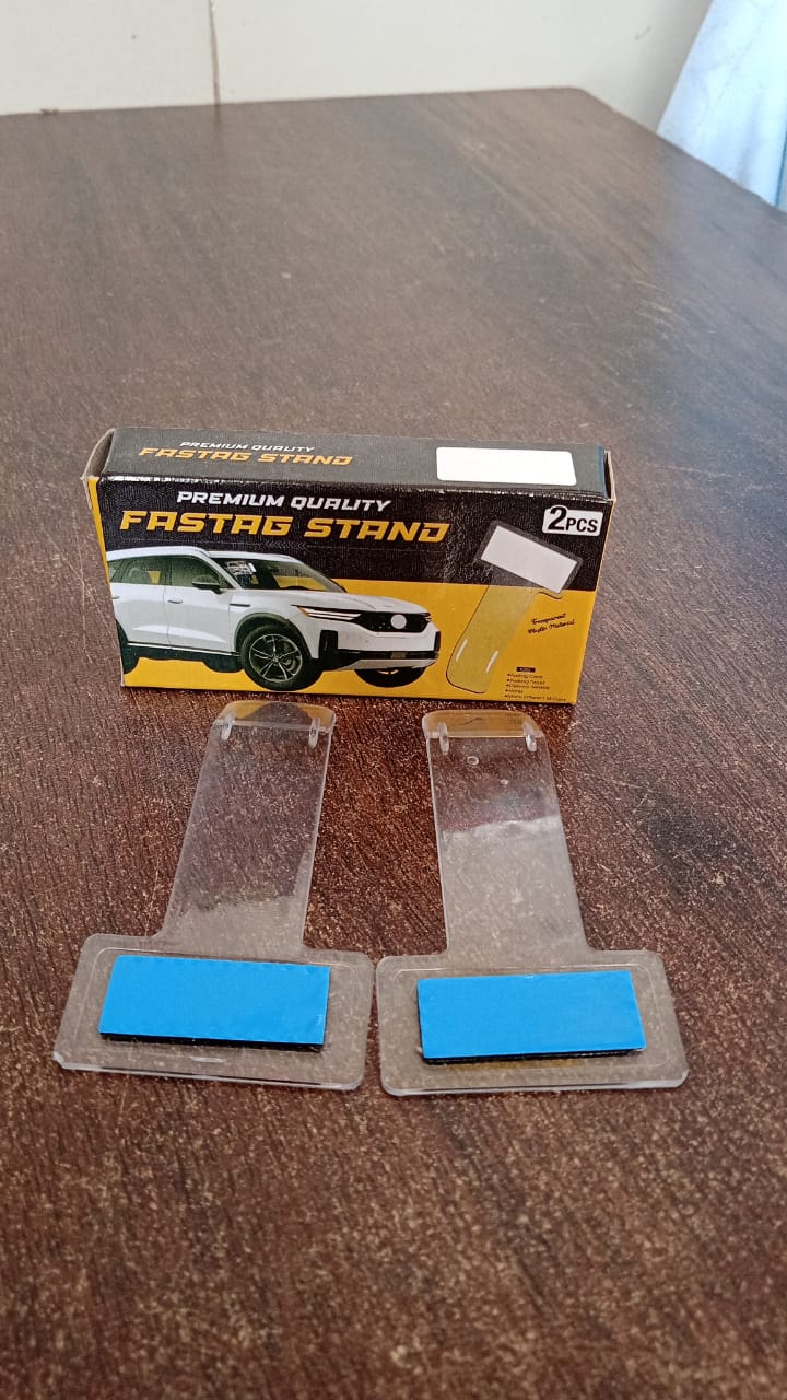 Car windshield transparent adhesive cardholder for permits