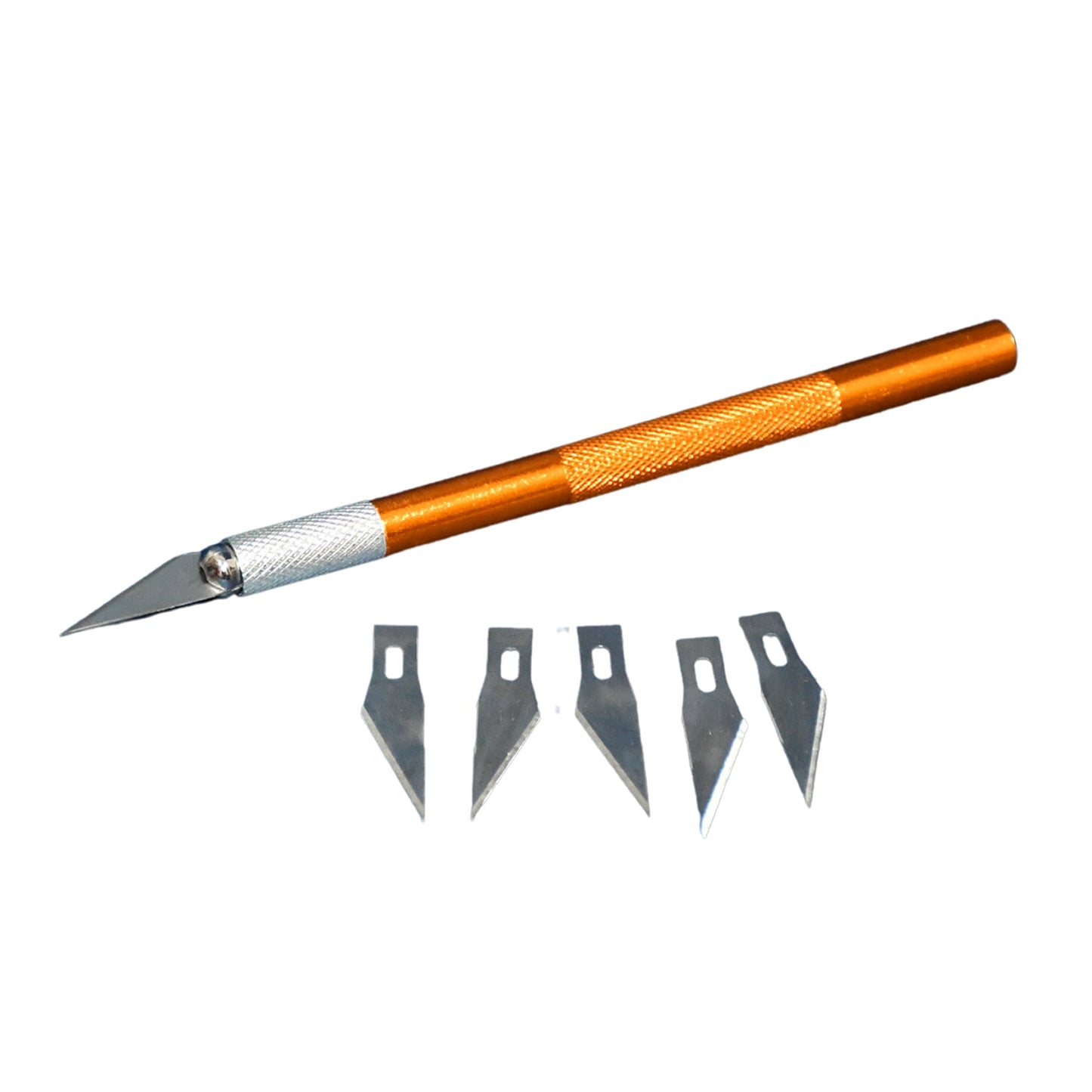 5-Blade Precision Cutting Knife for Spices and Repairs, Hobby knife set with replaceable blades for carving projects