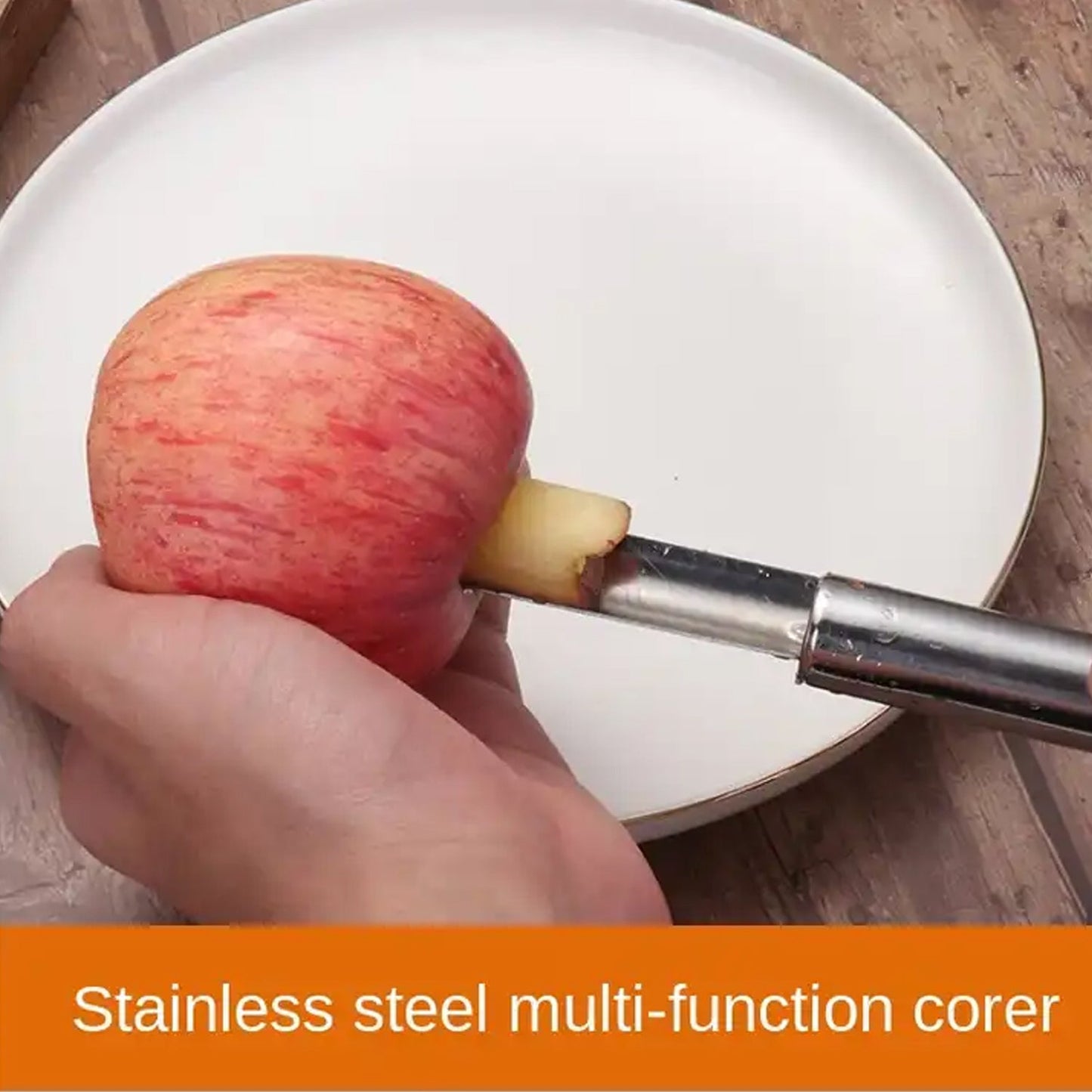 Multi-purpose kitchen gadget for coring apples, pears, and desserts
