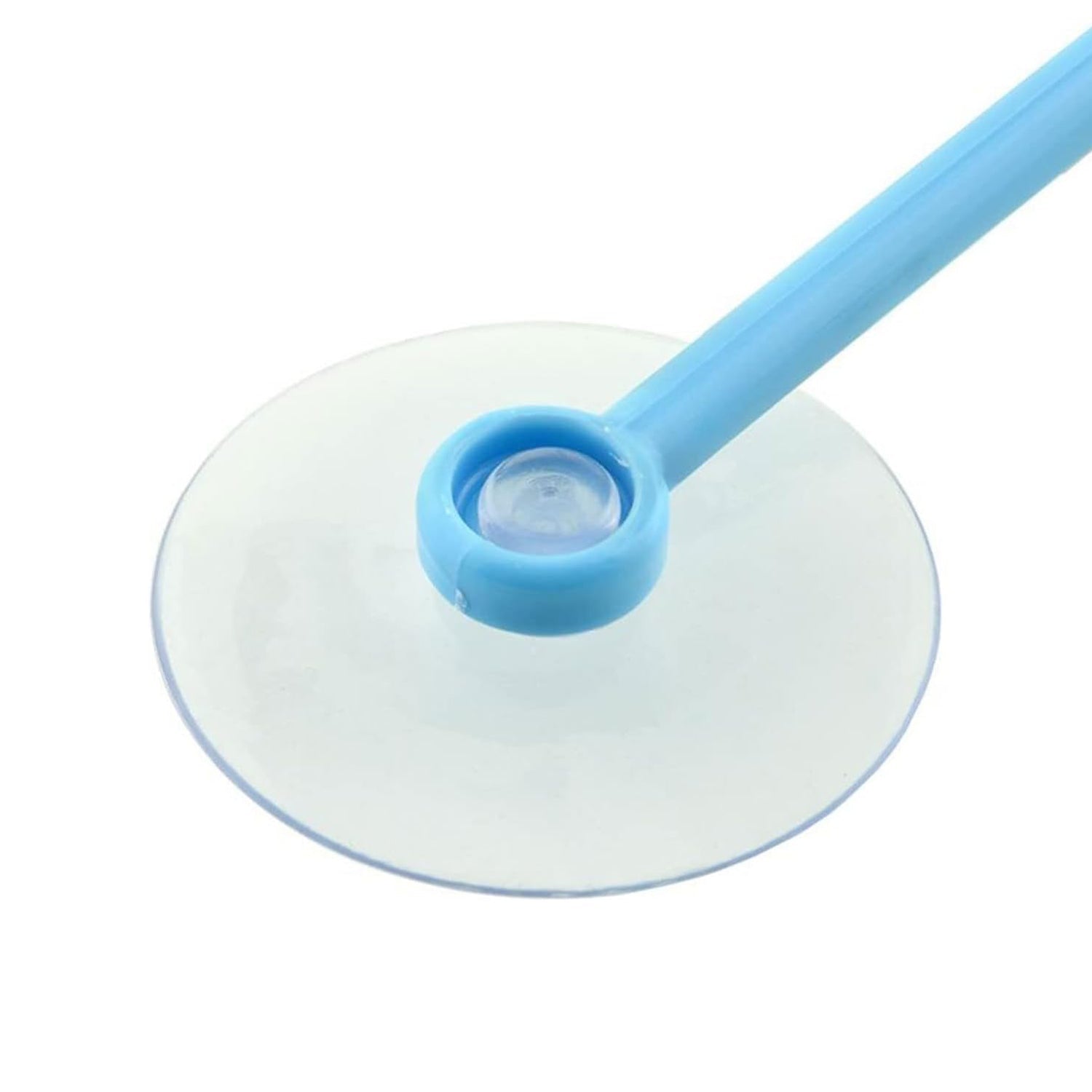 Suction cup holder for shower squeegee storage on bathroom wall