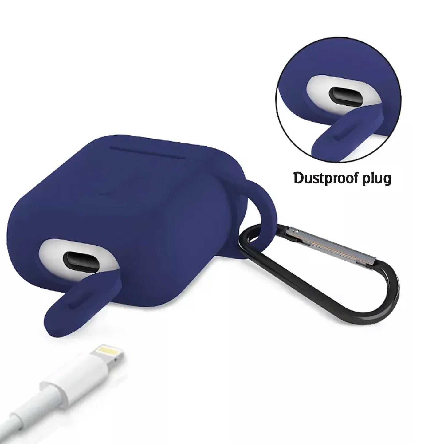 Metal keychain case for Bluetooth earbuds, anti-slip and dustproof