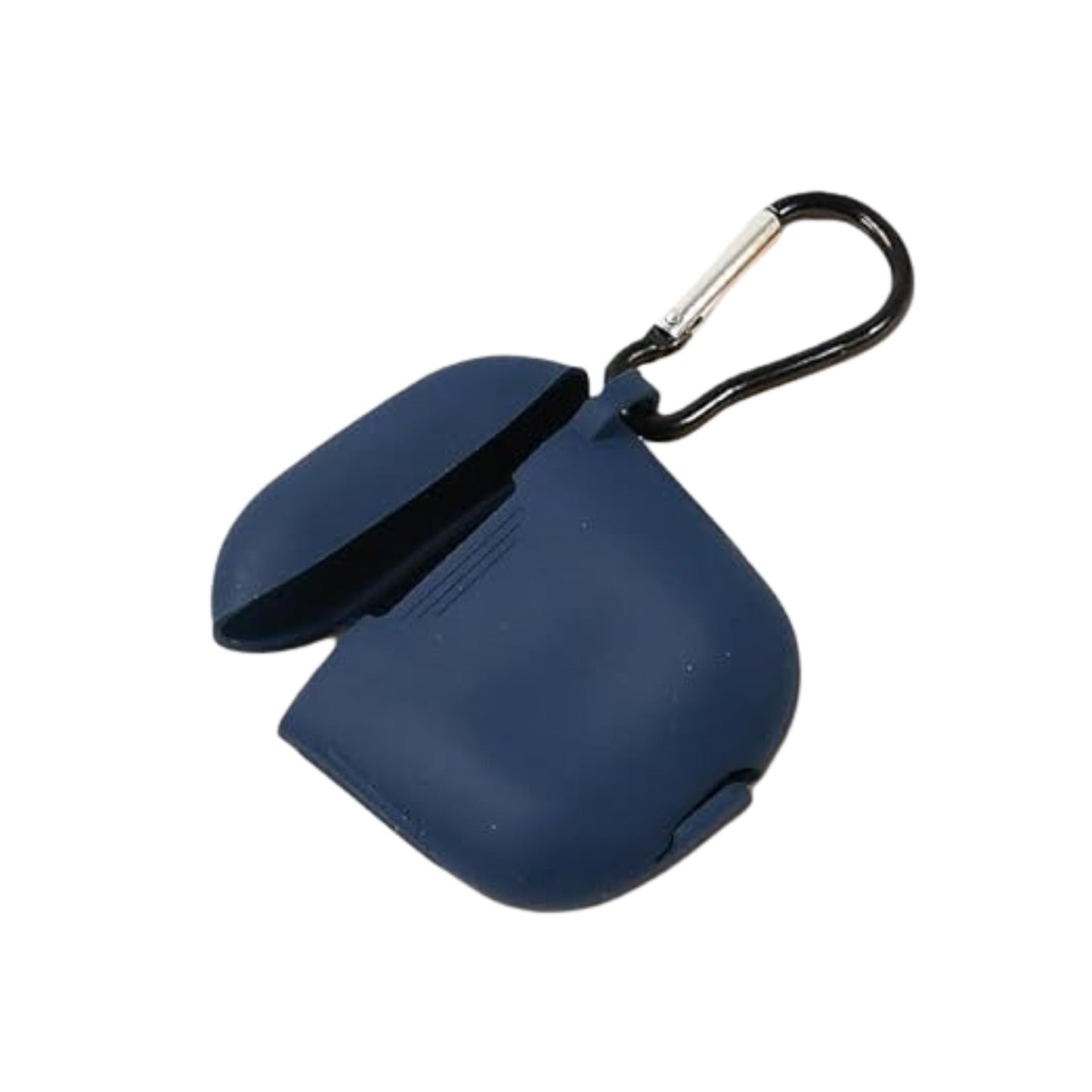 Silicone shockproof headphones cover with metal keychain and anti-slip design