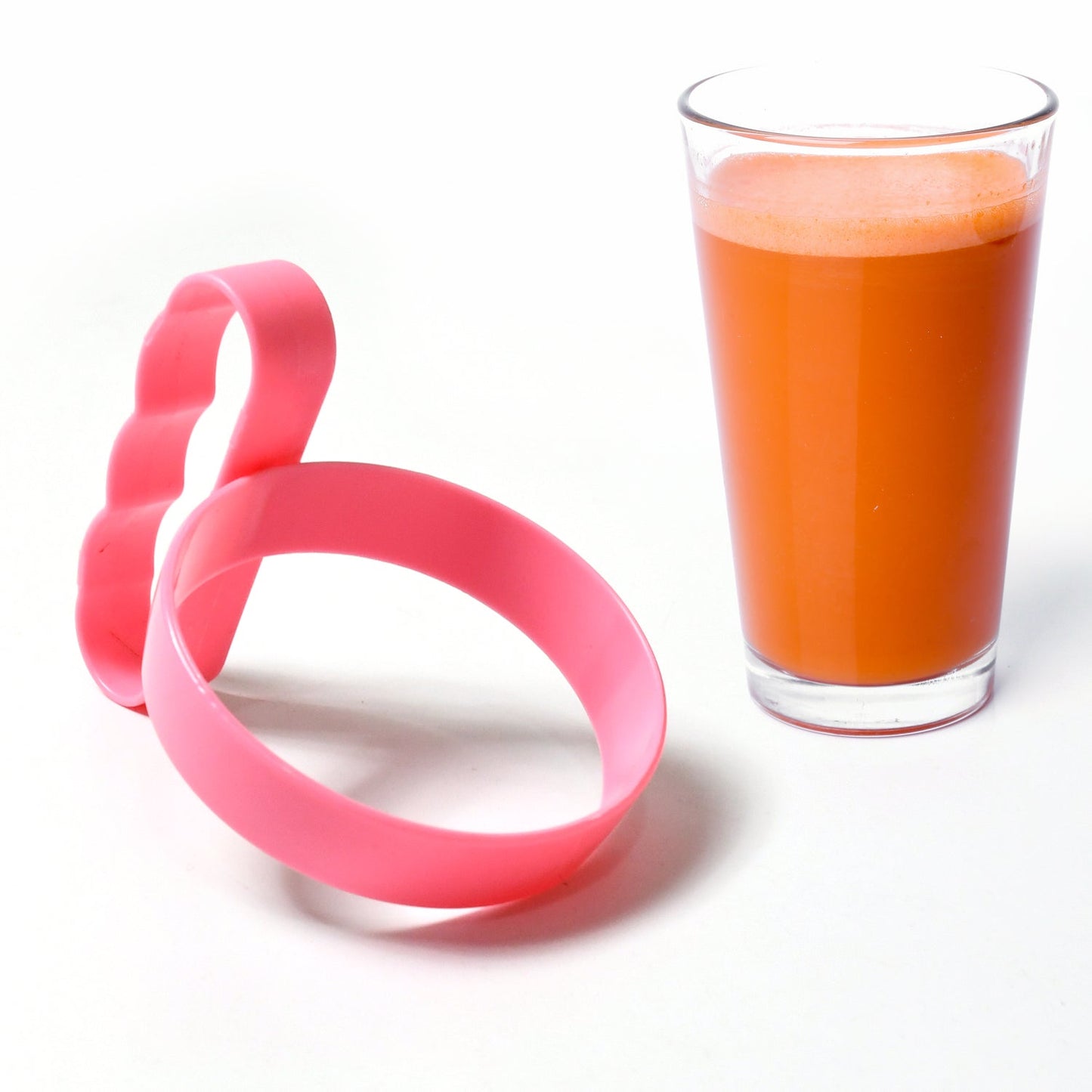 Plastic cup grip accessory with lightweight design and secure hold