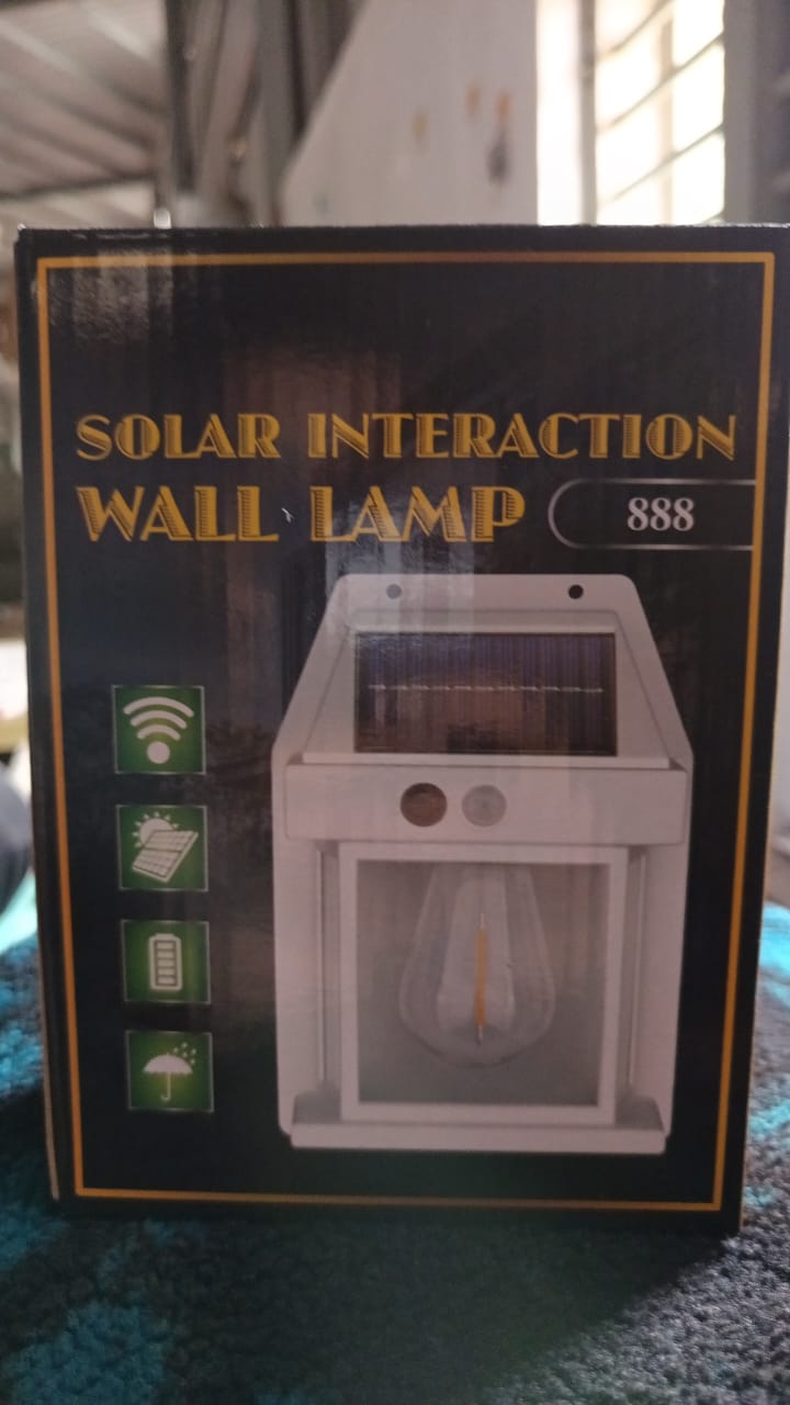 Solar-powered motion detector light for garden, walkway, and doorway safety and aesthetics