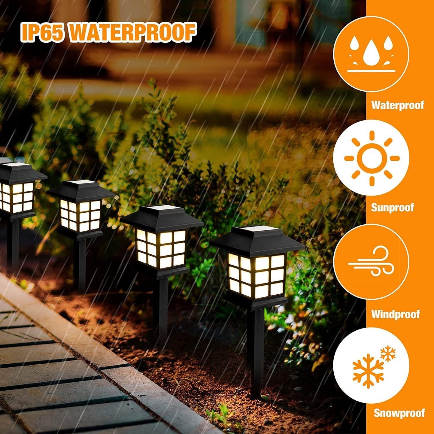 IP65 Waterproof Double ring design LED solar garden lights for decorative use