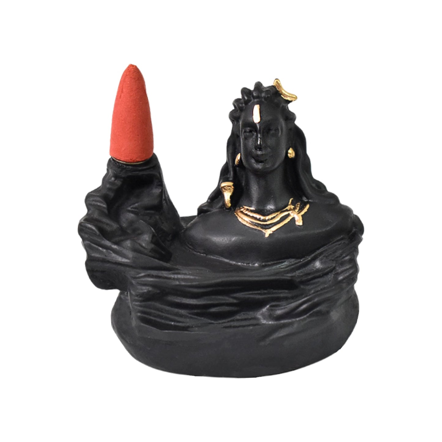 Adiyogi Shiva on Mountain Backflow Burner Spiritual decorative Lord Shiva Adiyogi incense burner murti