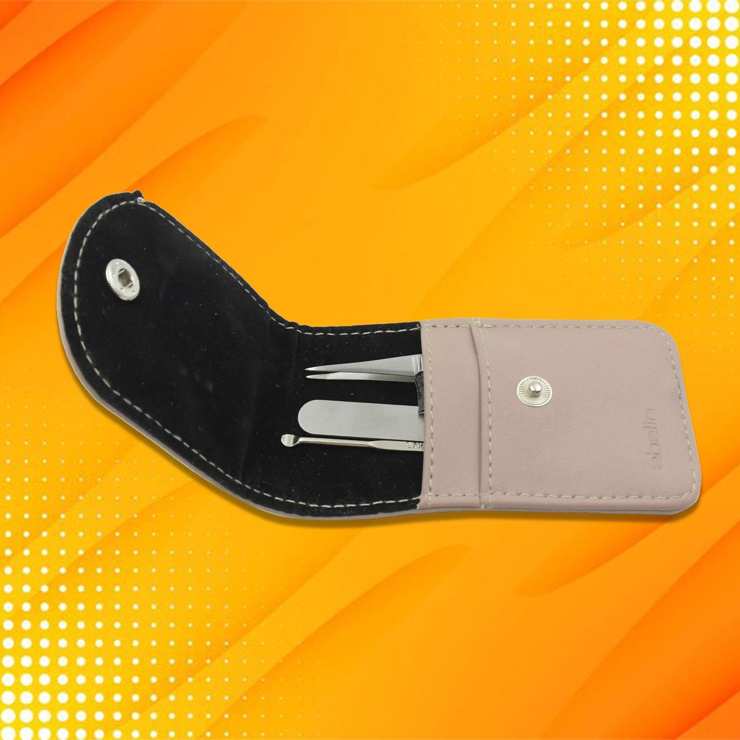 Compact nail cutter set with ergonomic grip and sharp blades