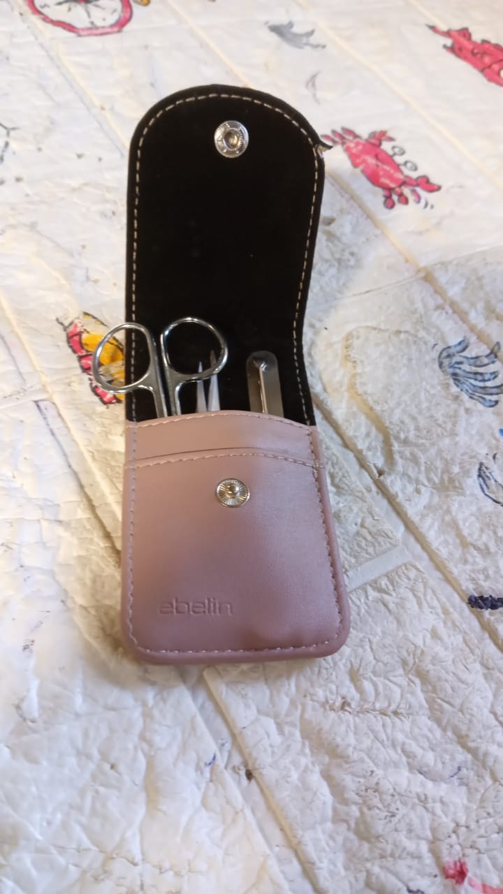 Travel-friendly pedicure kit with rust-proof stainless steel tools