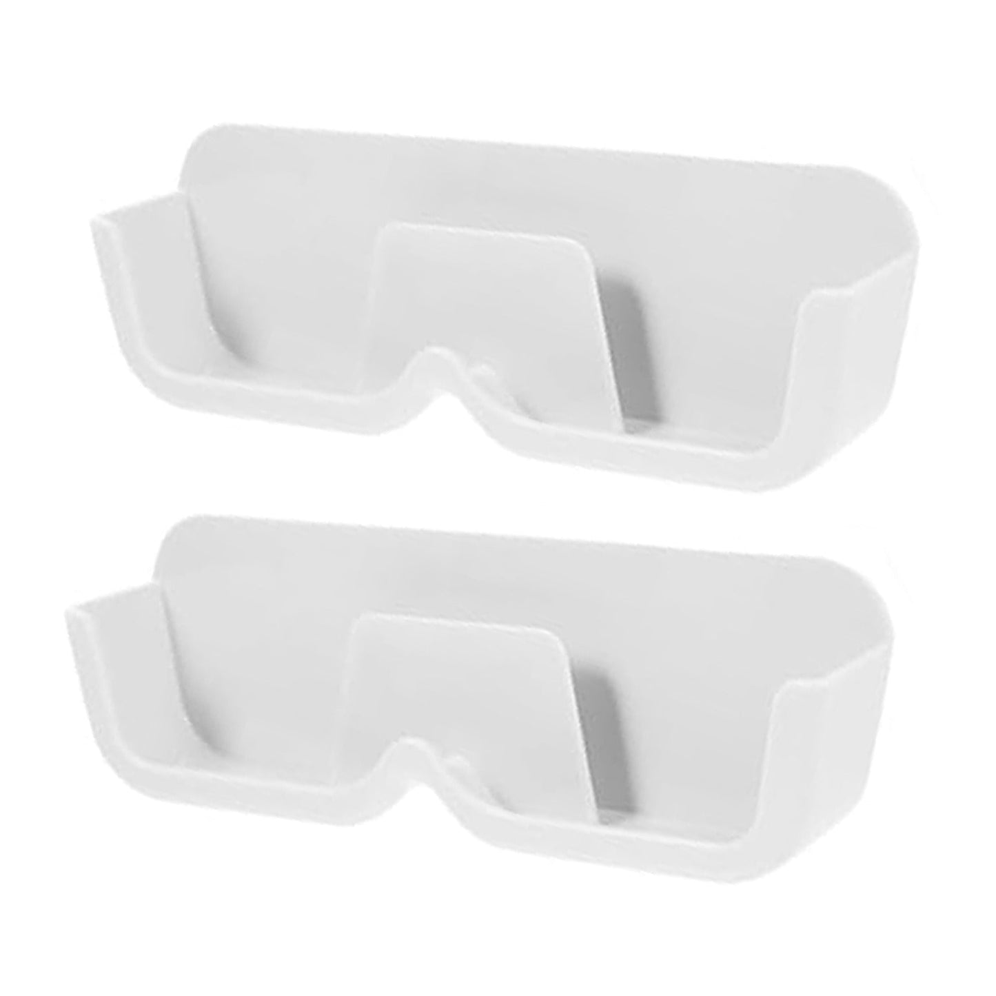 Sunglasses wall organizer rack installed in bedroom