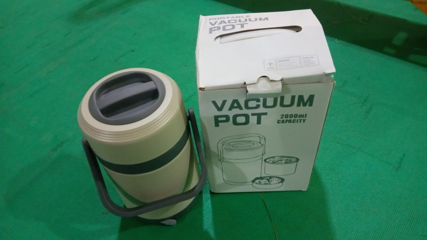 Thermal stainless steel food jar USB warming lunch box
