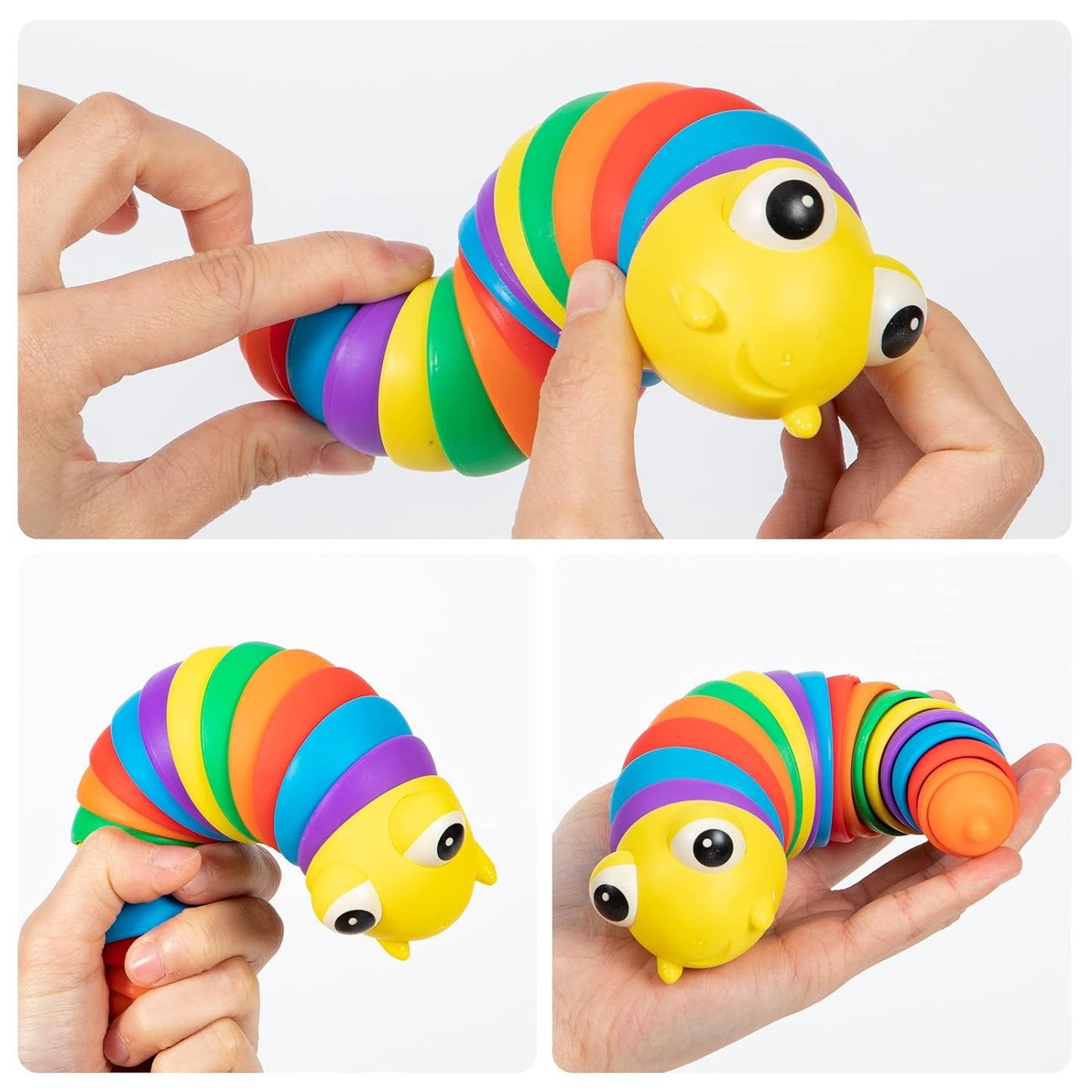 Durable anti-stress slug fidget toy for autistic children